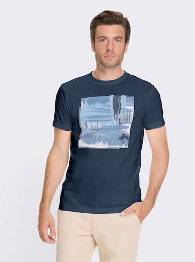 Catamaran T-Shirt mit Front-Print - dunkelblau-bedruckt