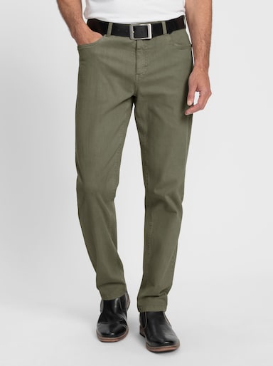 Marco Donati 5-Pocket-Hose aus Baumwoll-Stretch - khaki