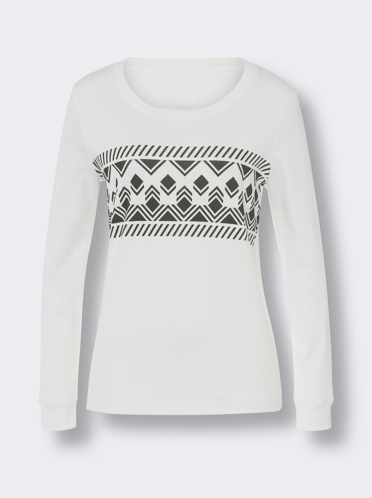 Sweatshirt - gräddvit-svart