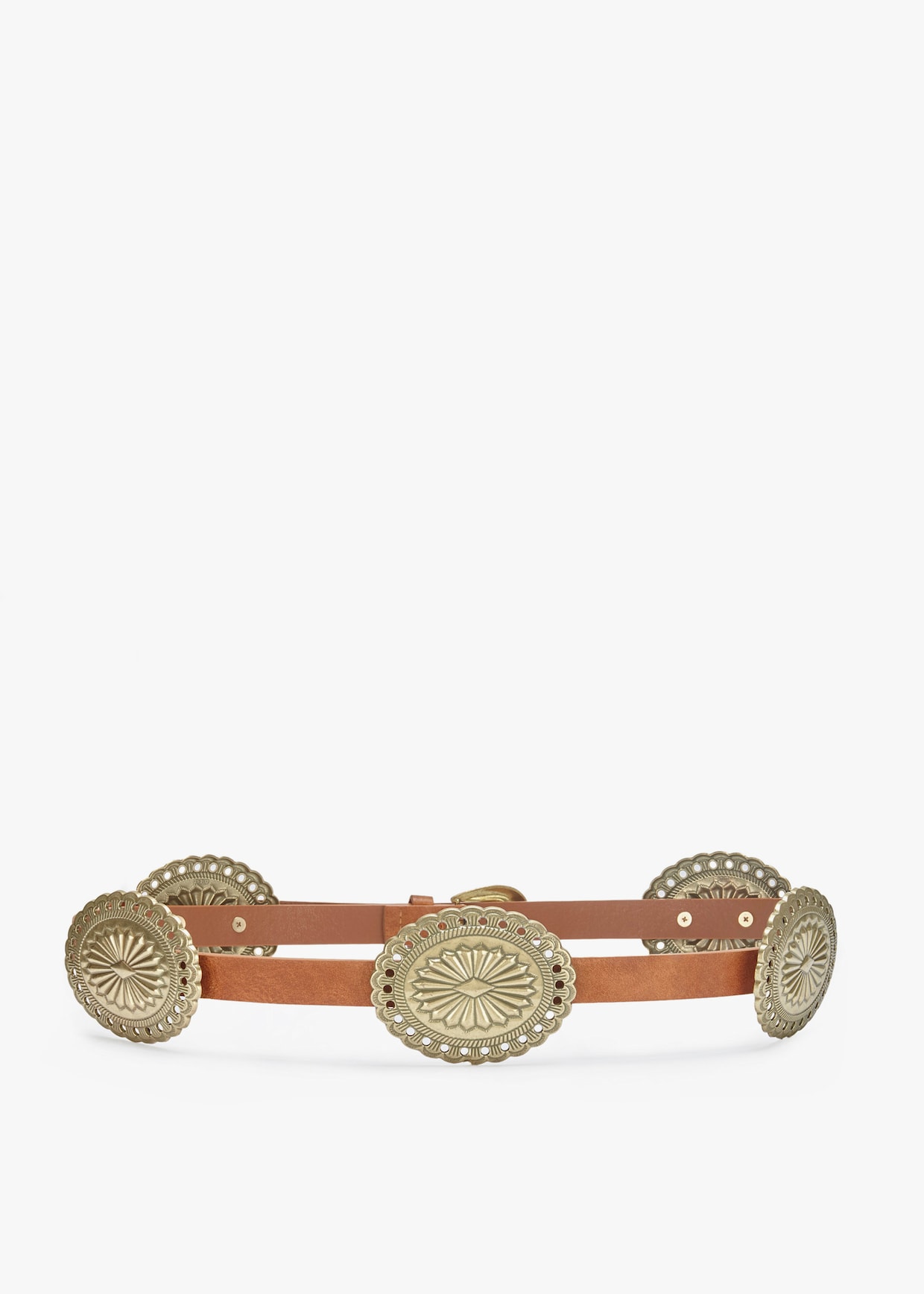LASCANA Tailleceintuur - camel/goudkleurig