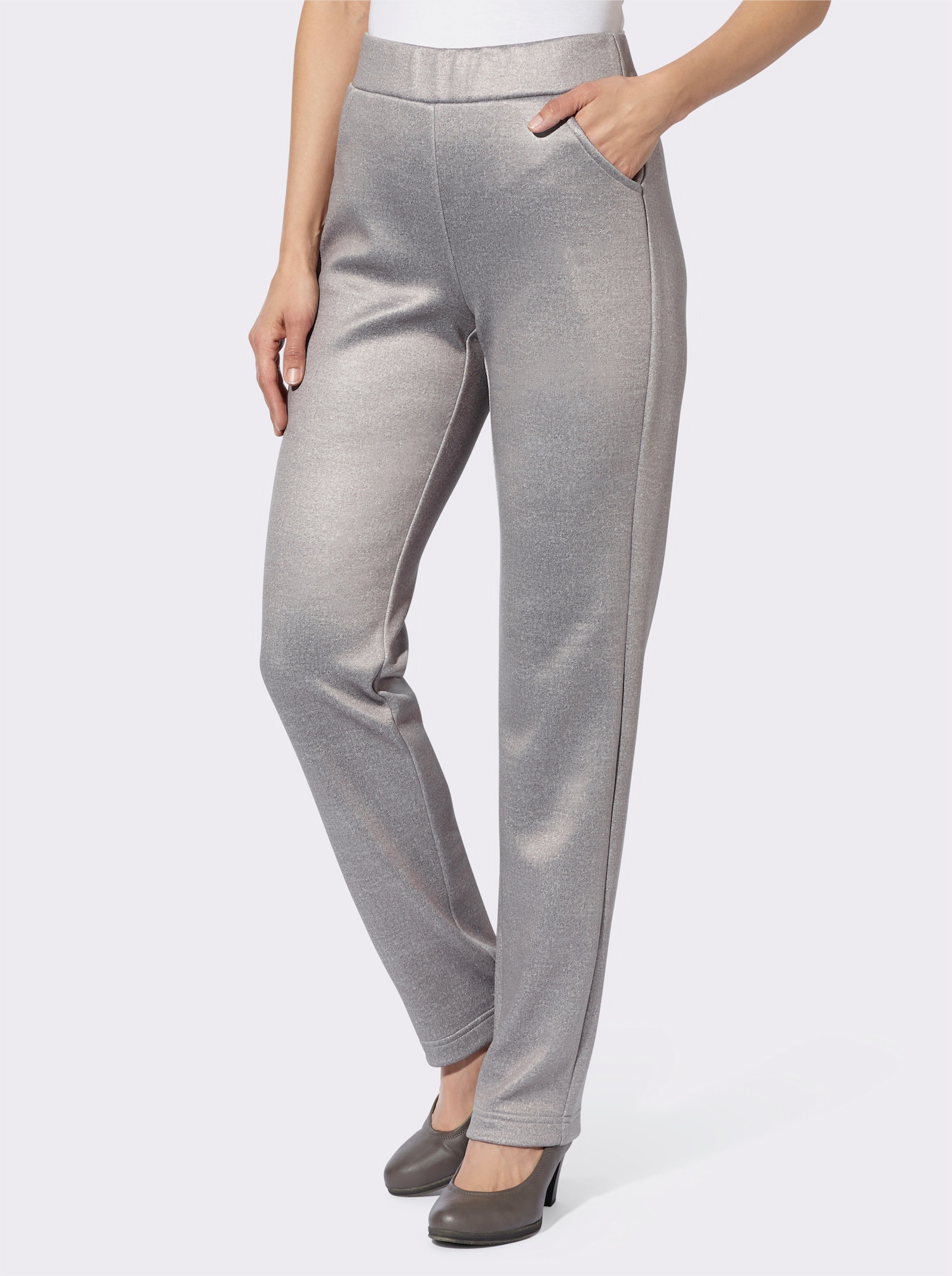 Thermobroek met fleecevoering - grijs