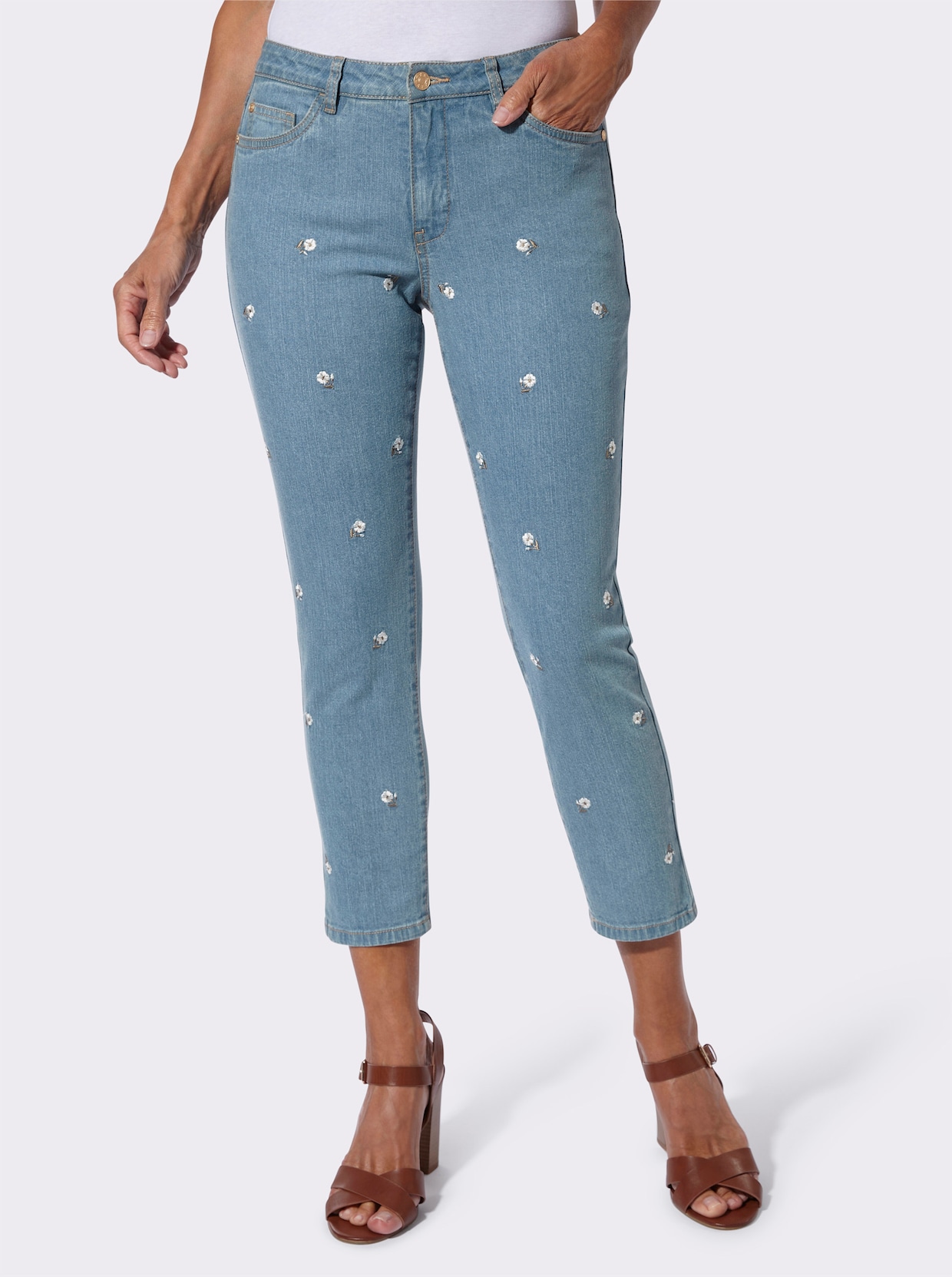 7/8-Jeans - blue-bleached