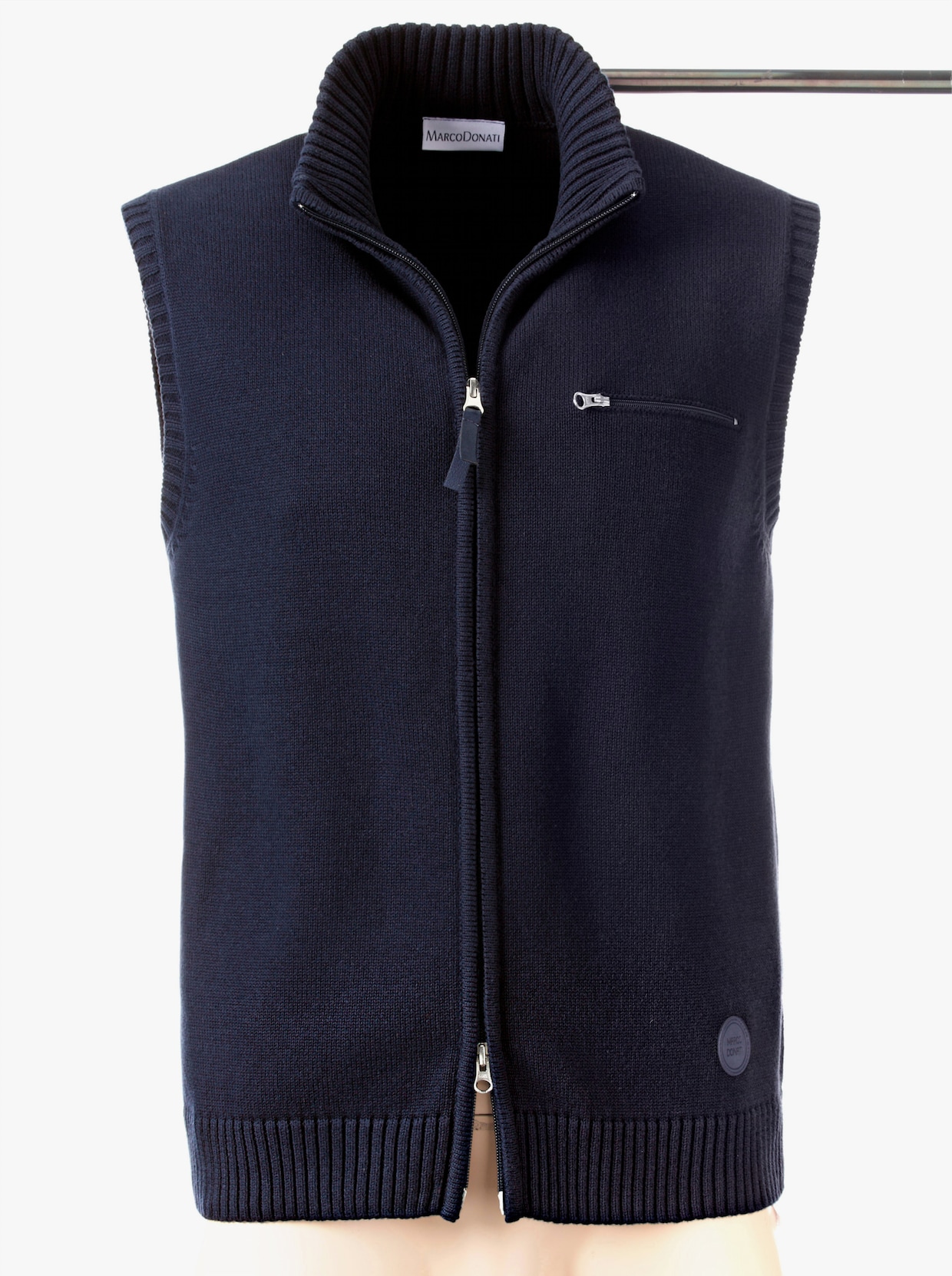 Marco Donati Mouwloos vest - marine