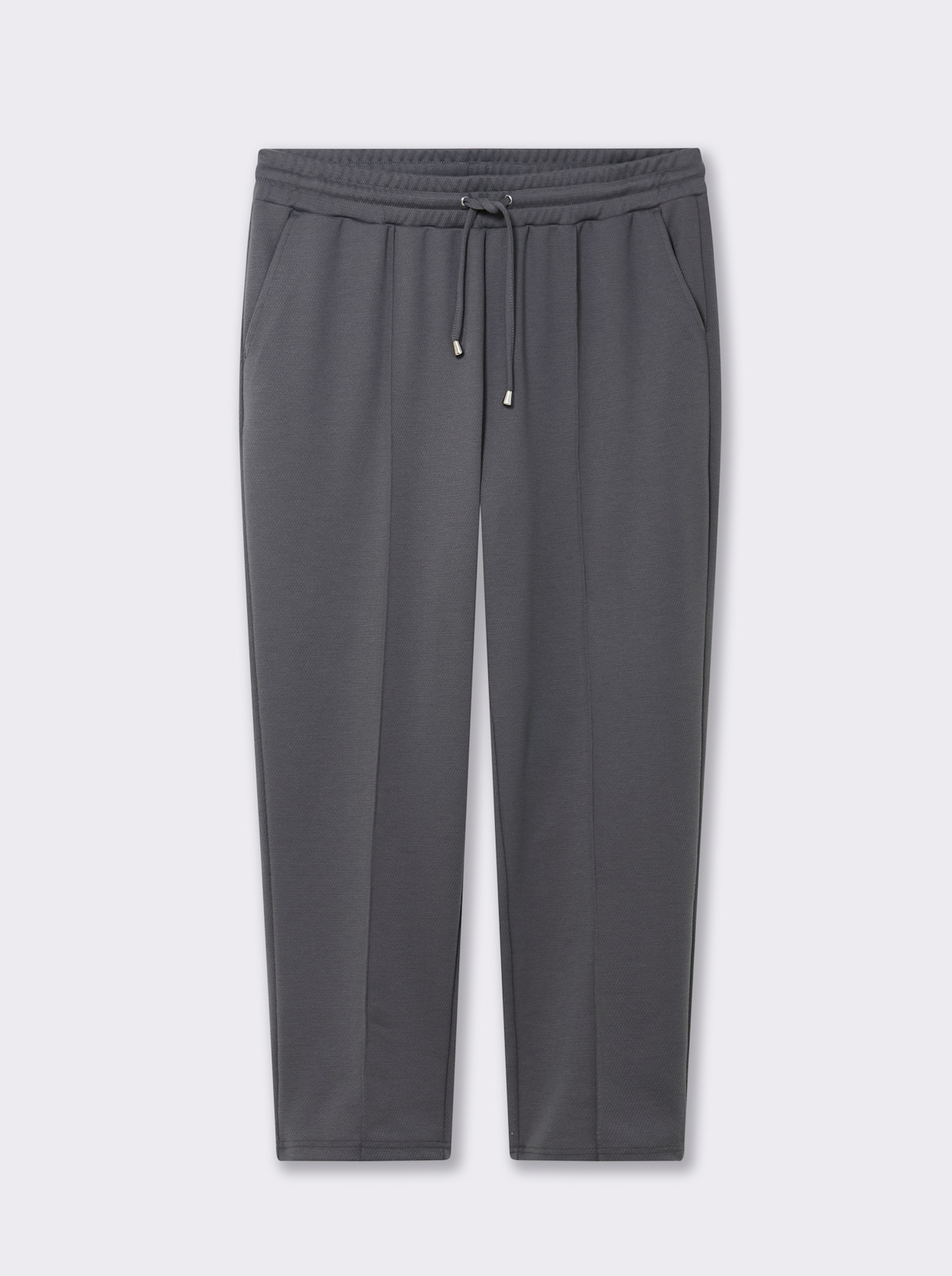 Jogg Pants mit Rundum-Dehnbund, Tunnelzug und Bindeband - anthrazit