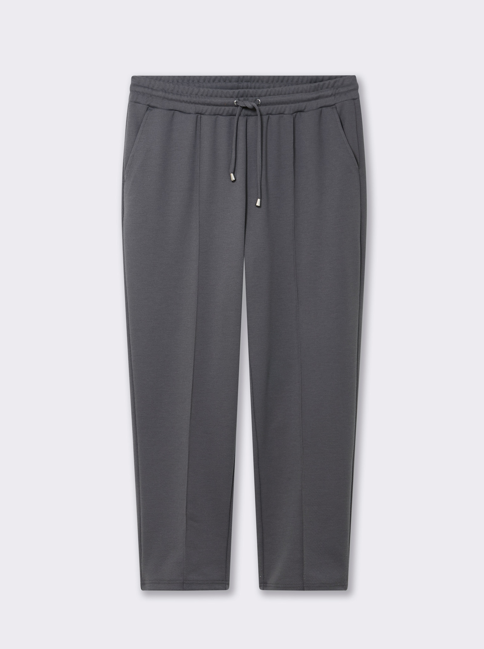 Jogg Pants mit Rundum-Dehnbund, Tunnelzug und Bindeband - anthrazit