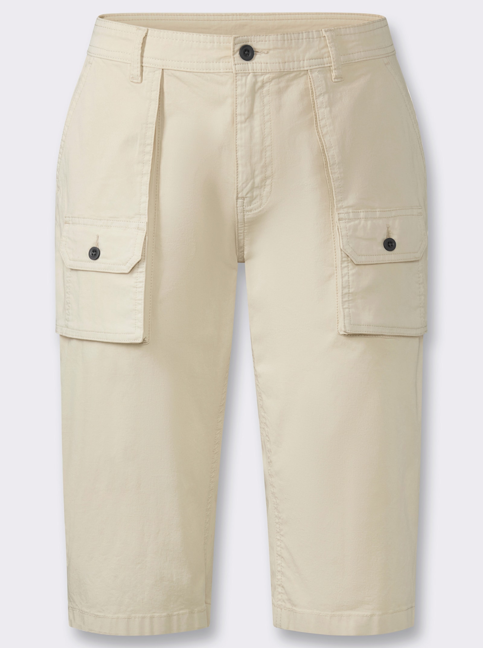 Bermudas in Twill-Qualität - sand