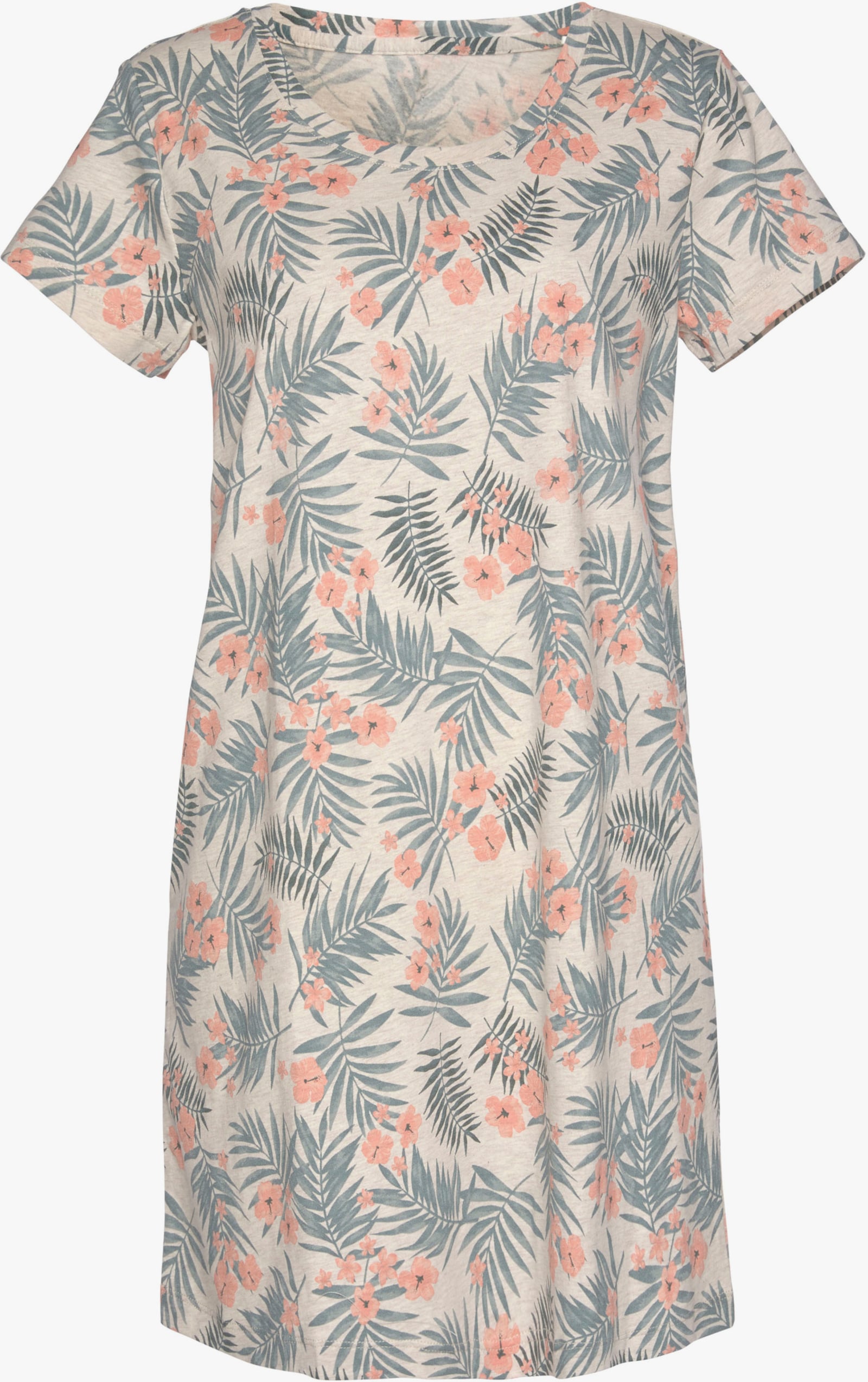 LASCANA Sleepshirt - sand-bedruckt