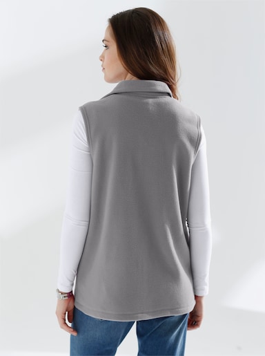 Fleeceweste mit Antipilling-Ausrüstung - grau