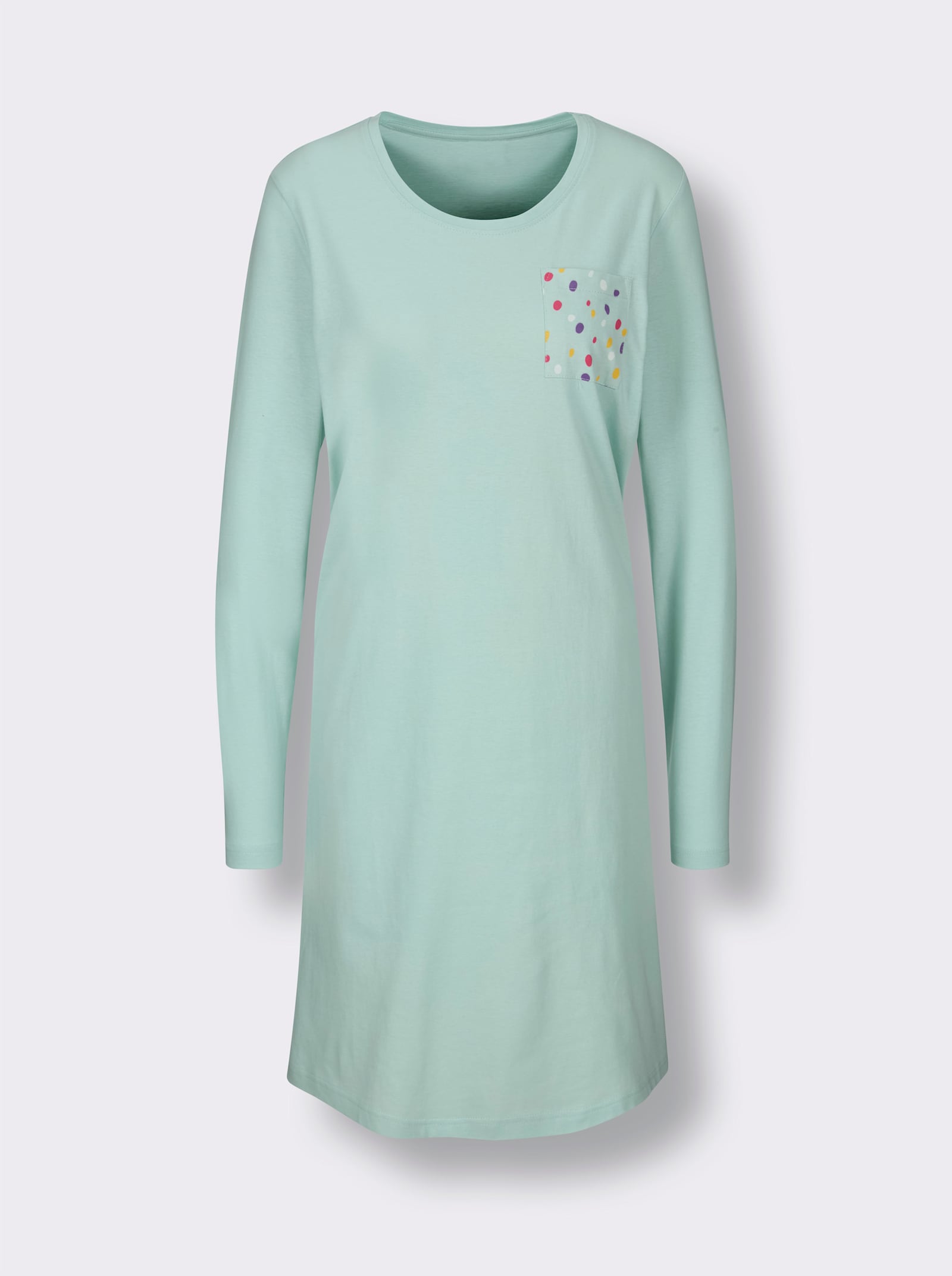 wäschepur Slaapshirts - kalkmint bedrukt + kalkmint