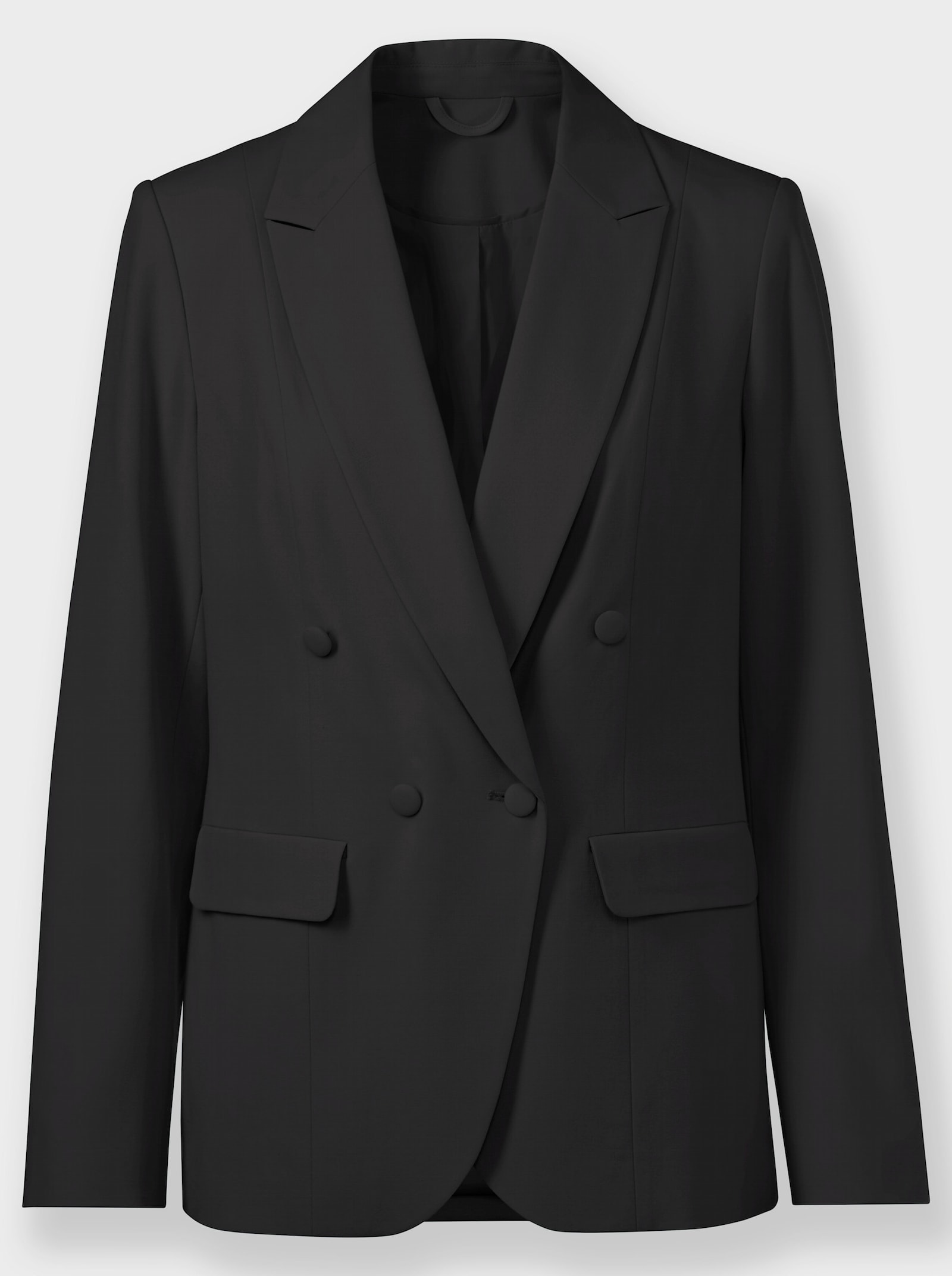 heine Blazer mit Saumschlitz hinten - schwarz