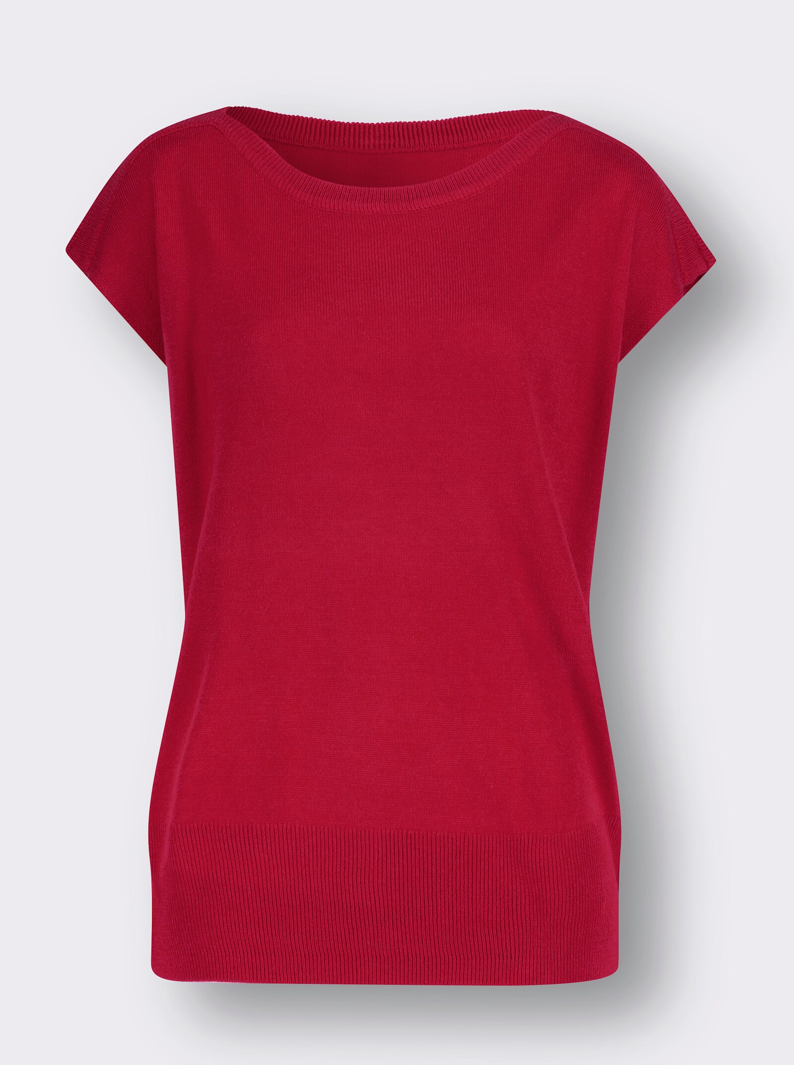 Pullunder mit U-Boot-Ausschnitt - erdbeere