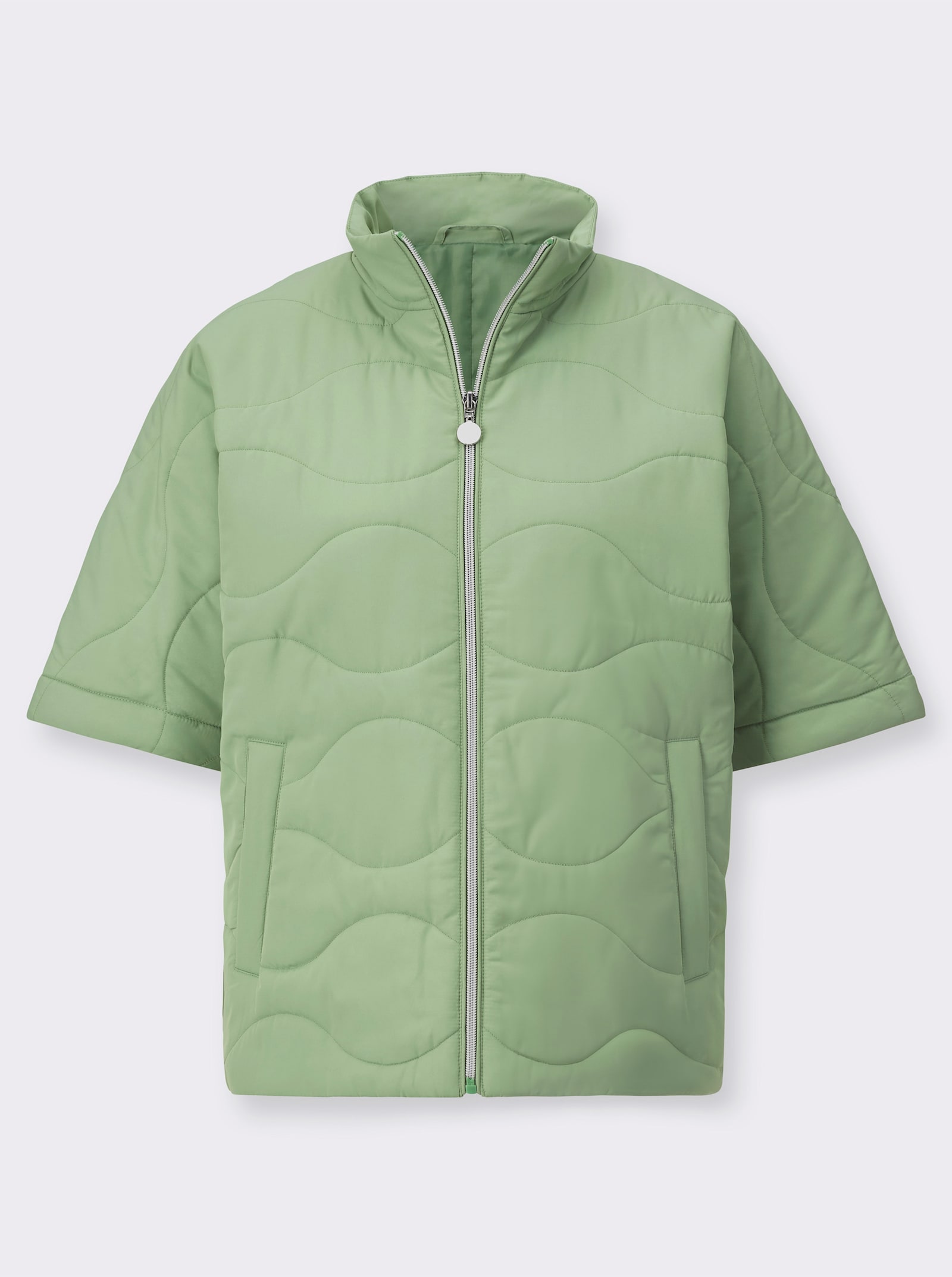 Functioneel jack met variabele mouwlengte - eucalyptus