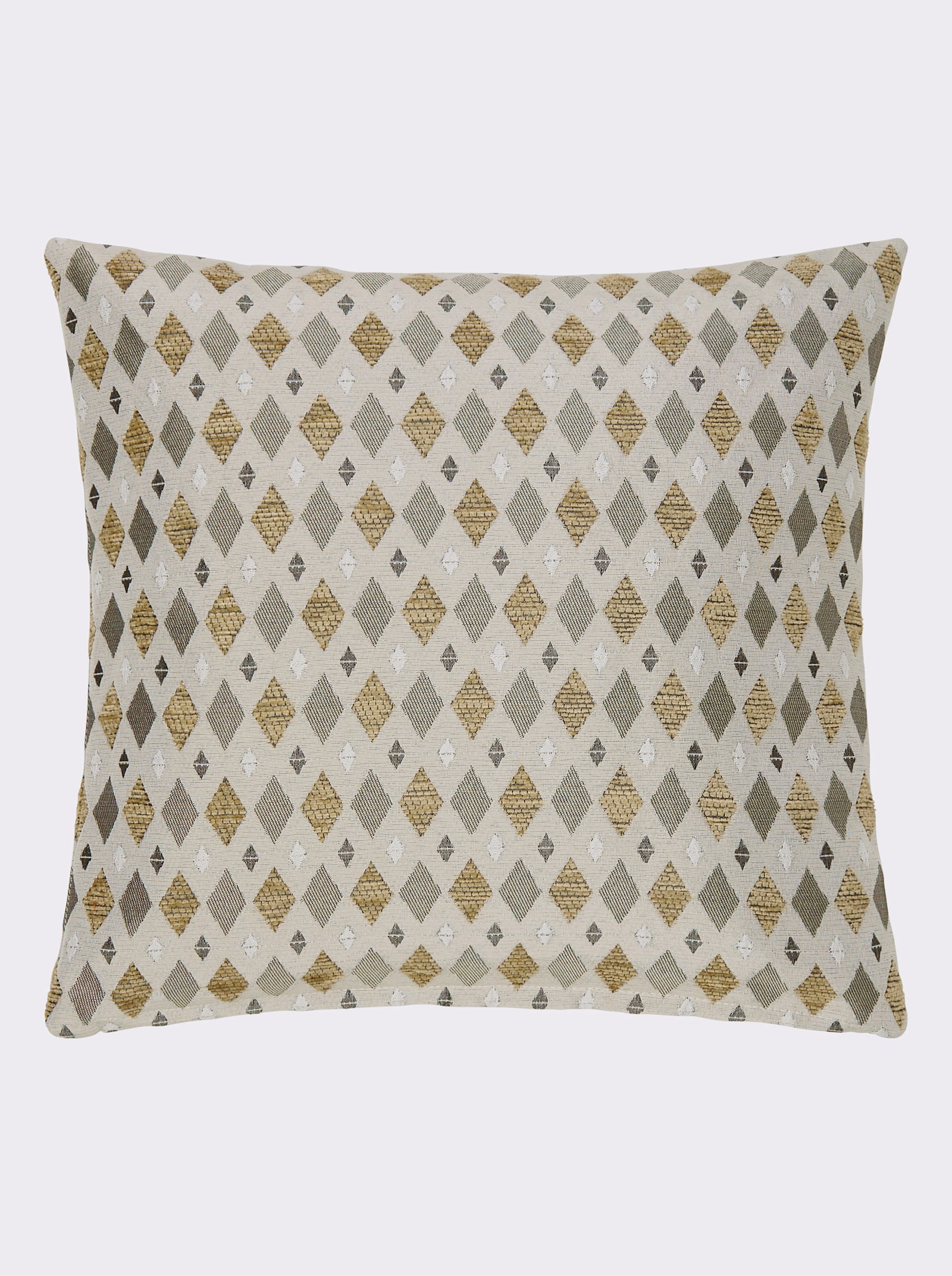 Kissenhülle - beige-champagner-gemustert