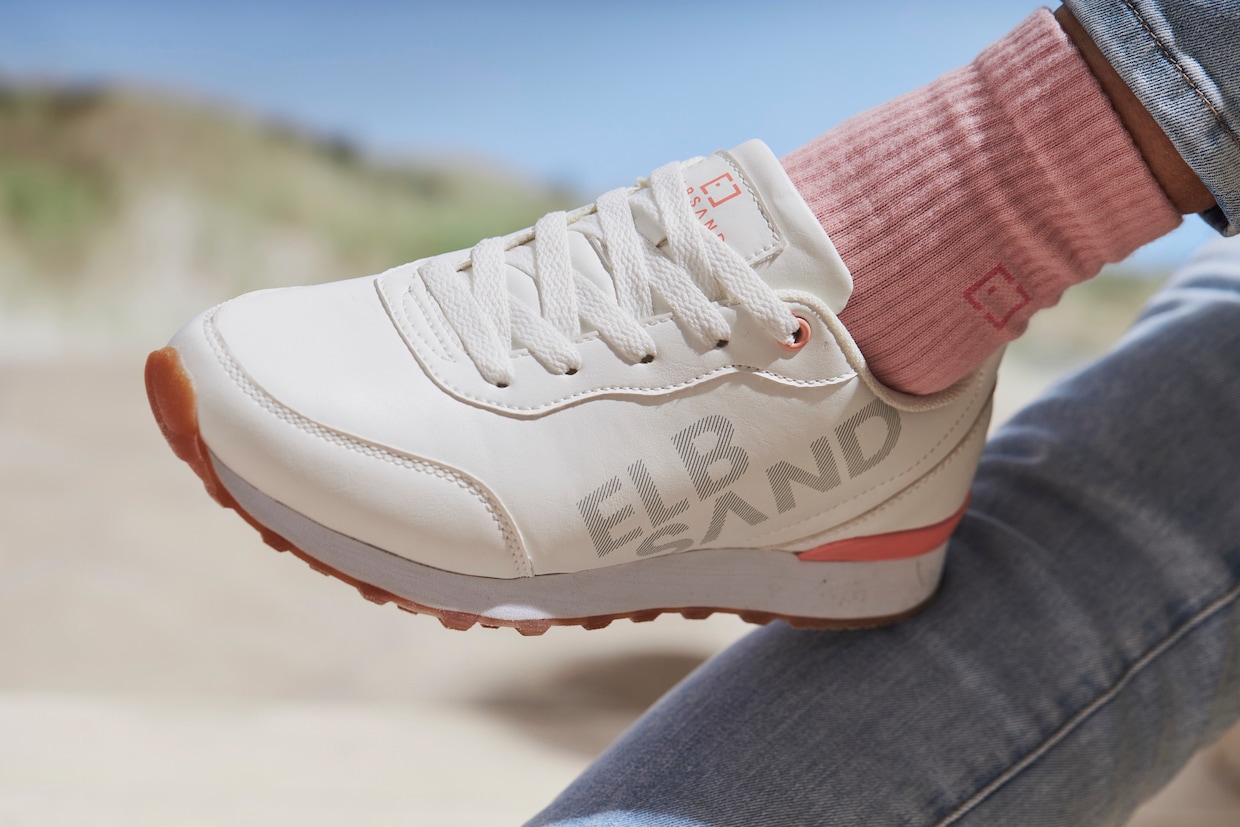 Elbsand Sneaker - weiß/lachs