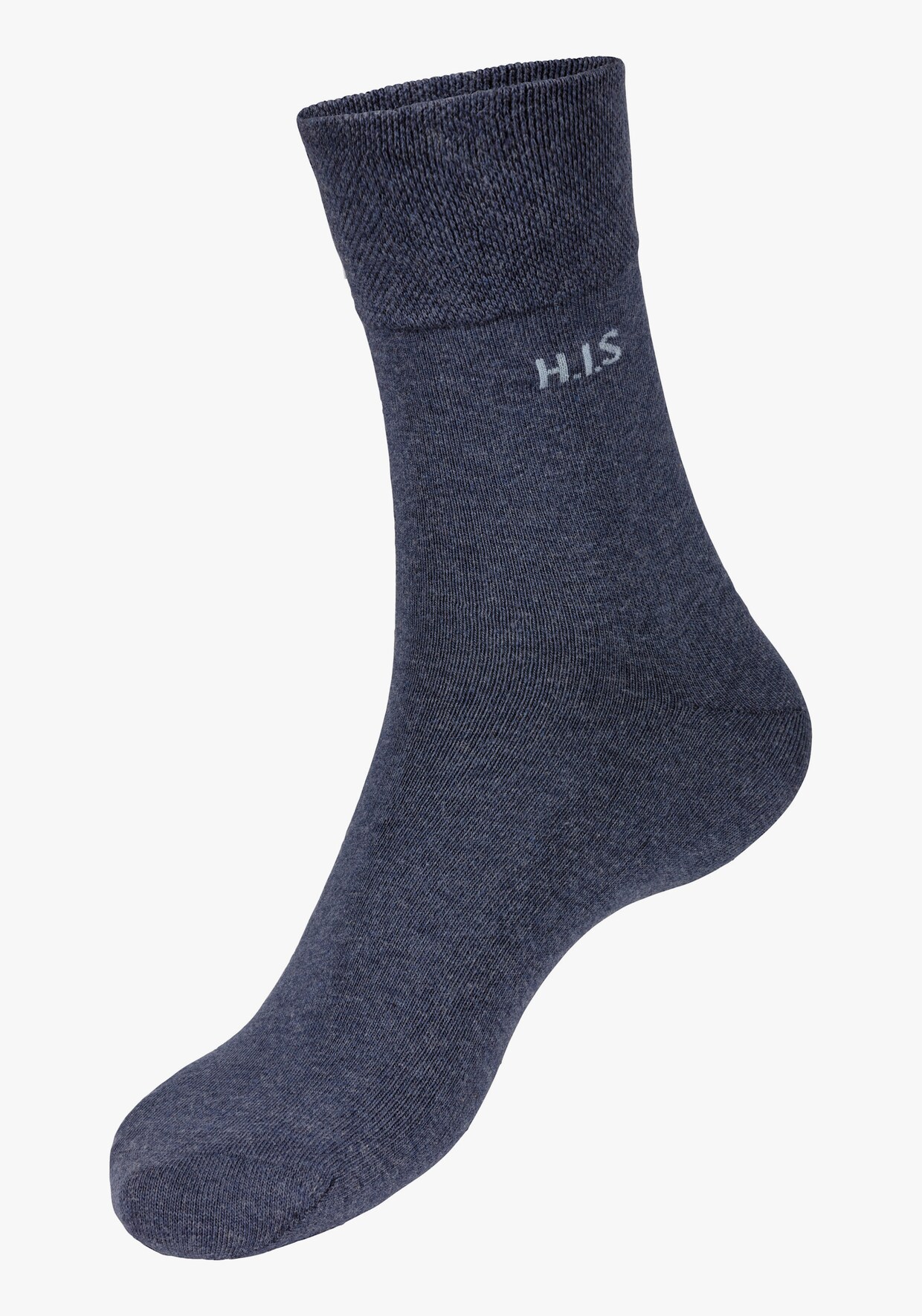 H.I.S Sokken - 4x navy, 4x jeansblauw gemêleerd, 4x donkere jeans gemêleerd