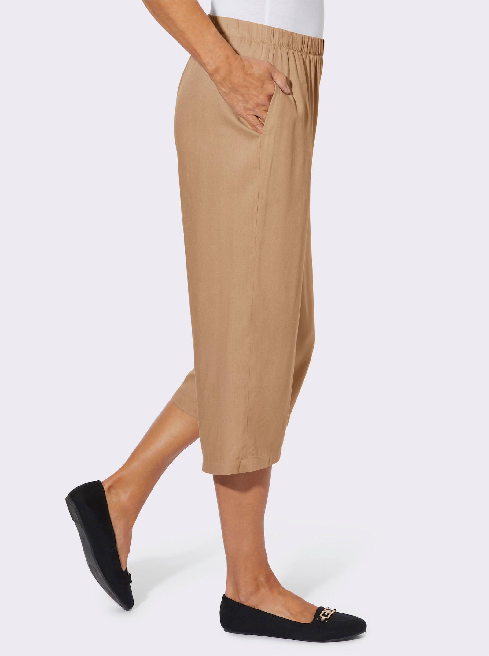 Hosenrock mit Rundum-Dehnbund - camel