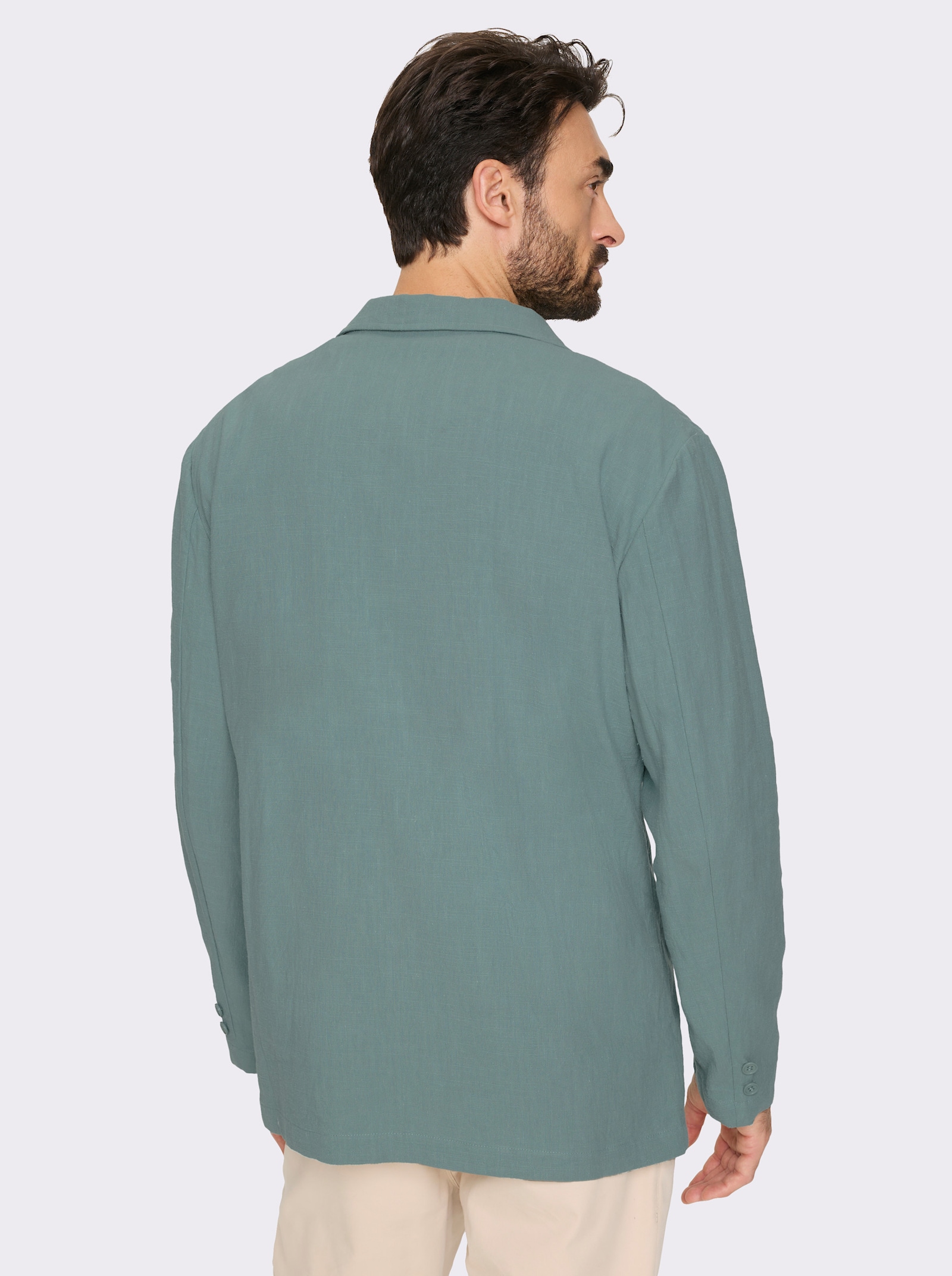 Marco Donati Sakko im Baumwoll-Leinen-Mix - jade