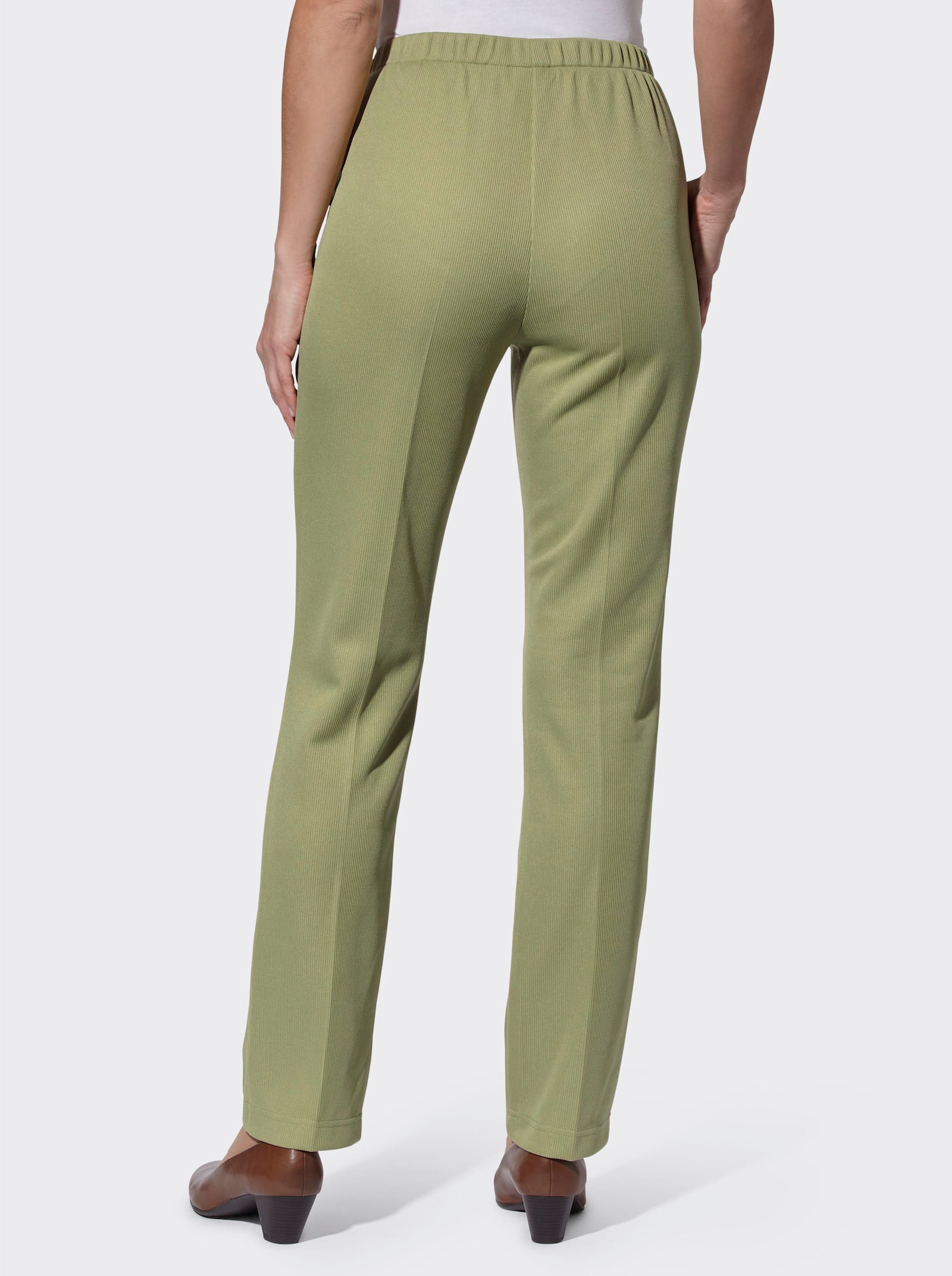 Jerseyhose in Ripp-Qualität - schilf