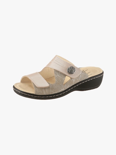 Belvida Slippers - taupe geprint