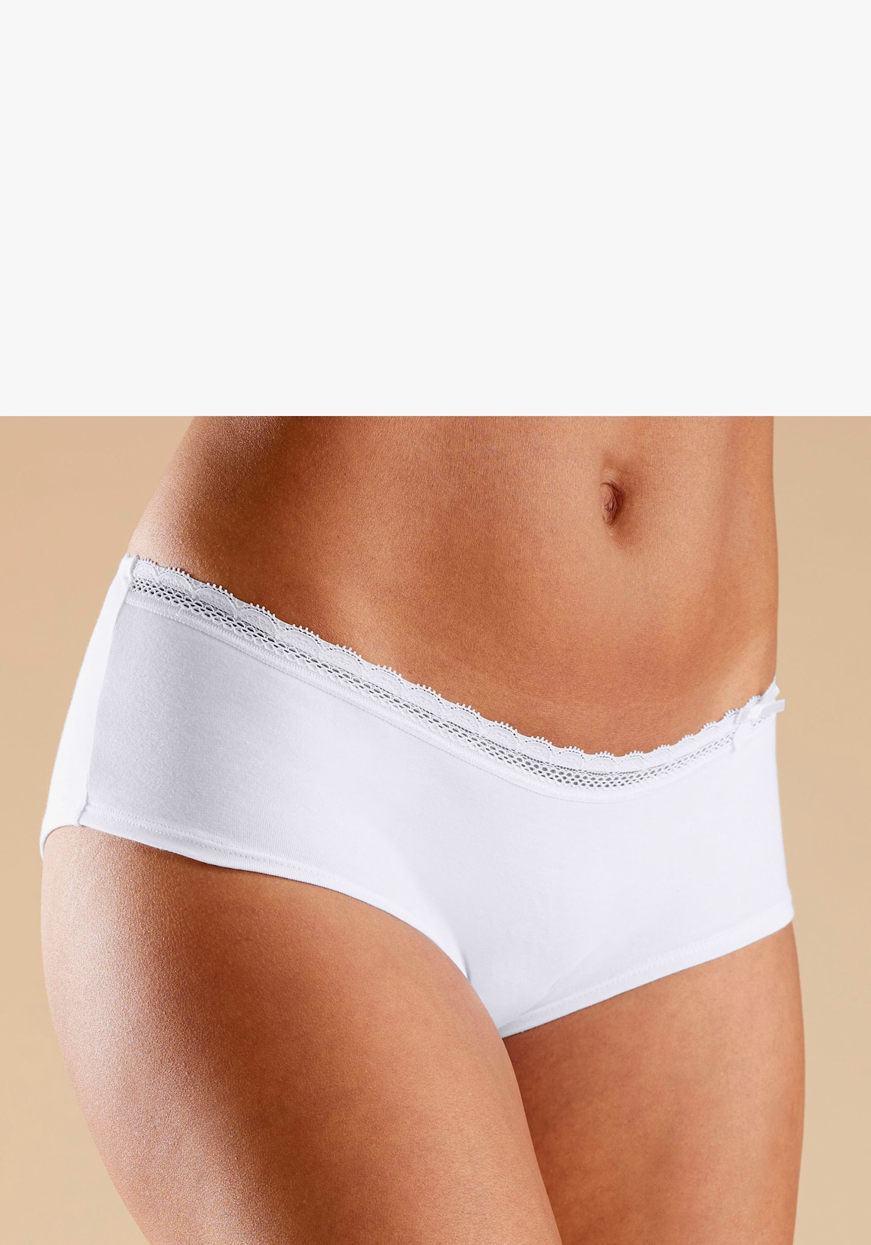 Nuance Panty - bois de rose+blanc