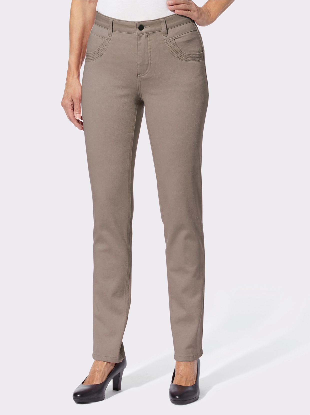 Skinny jeans - taupe