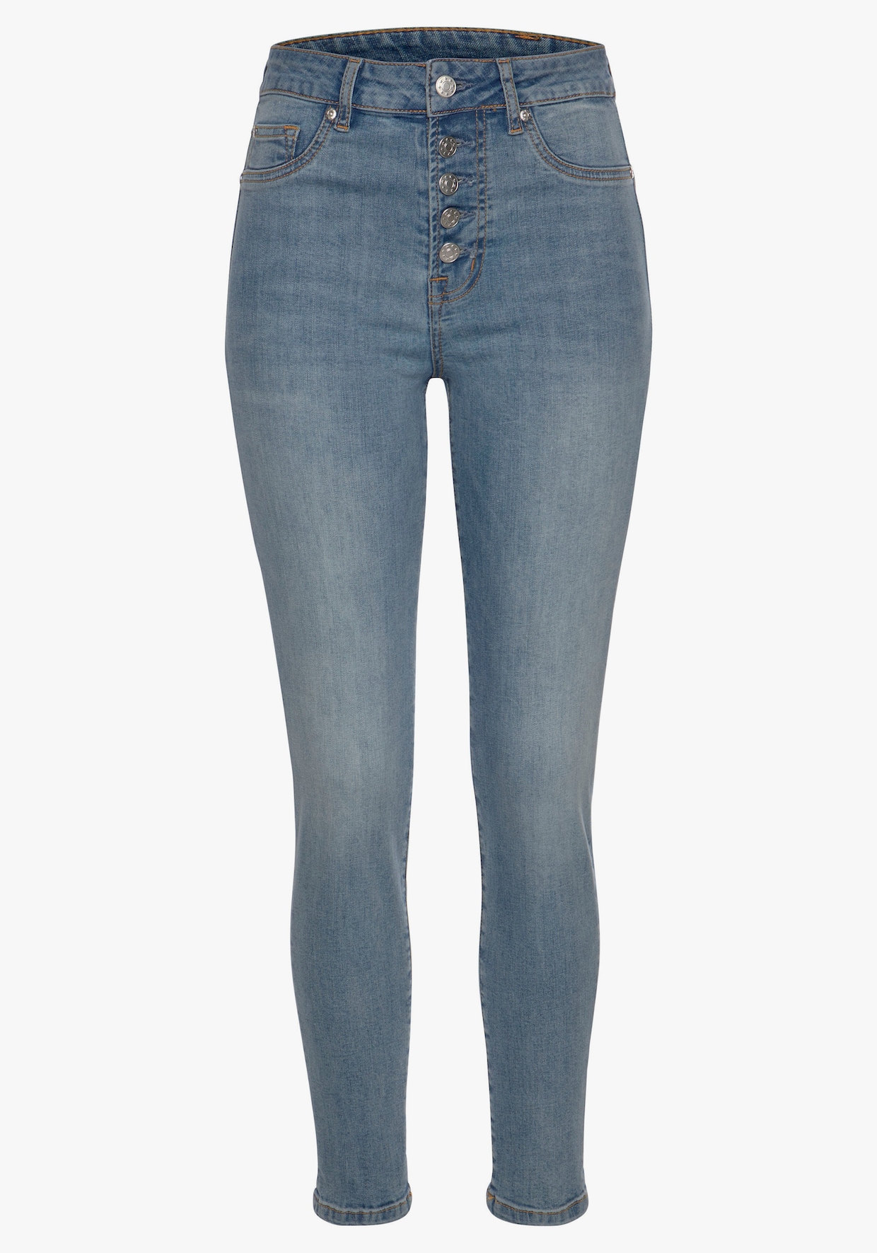 Buffalo High-waist-Jeans - blue-washed