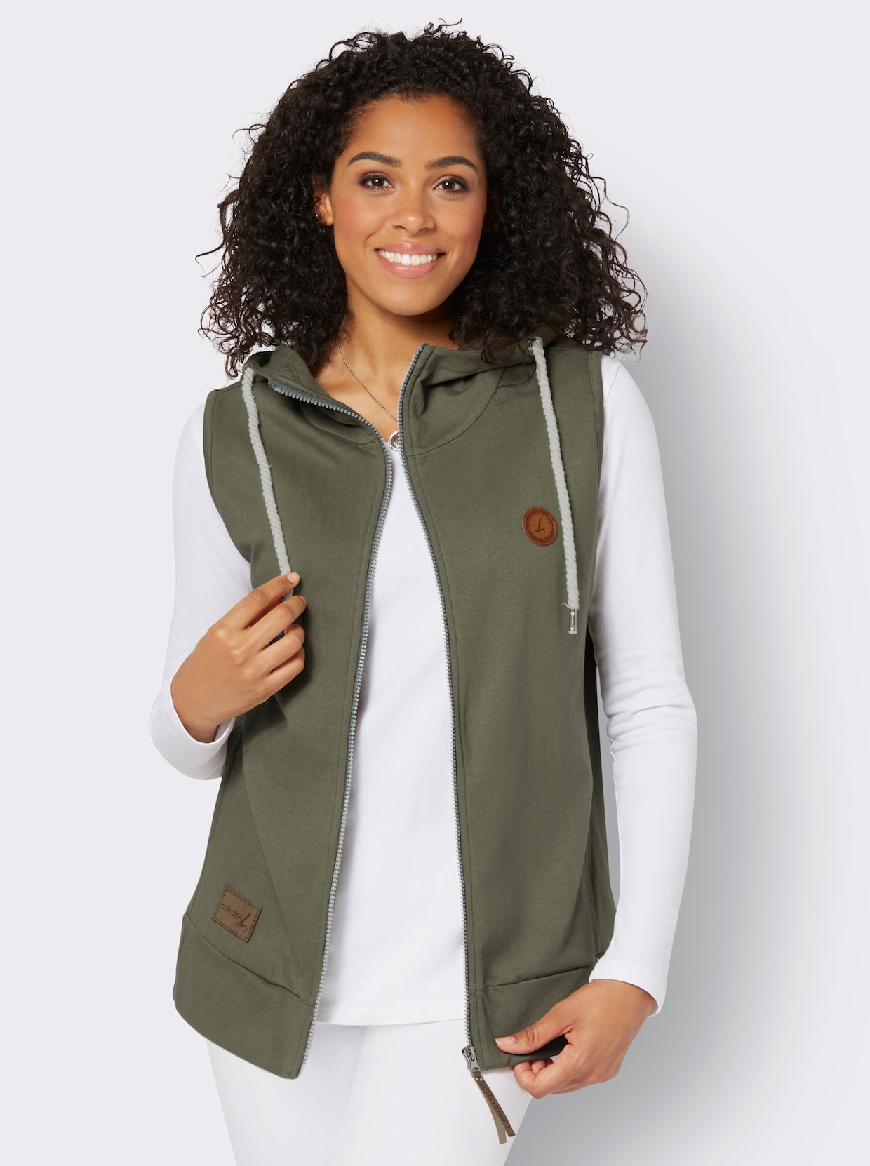 Jerseygilet - kaki