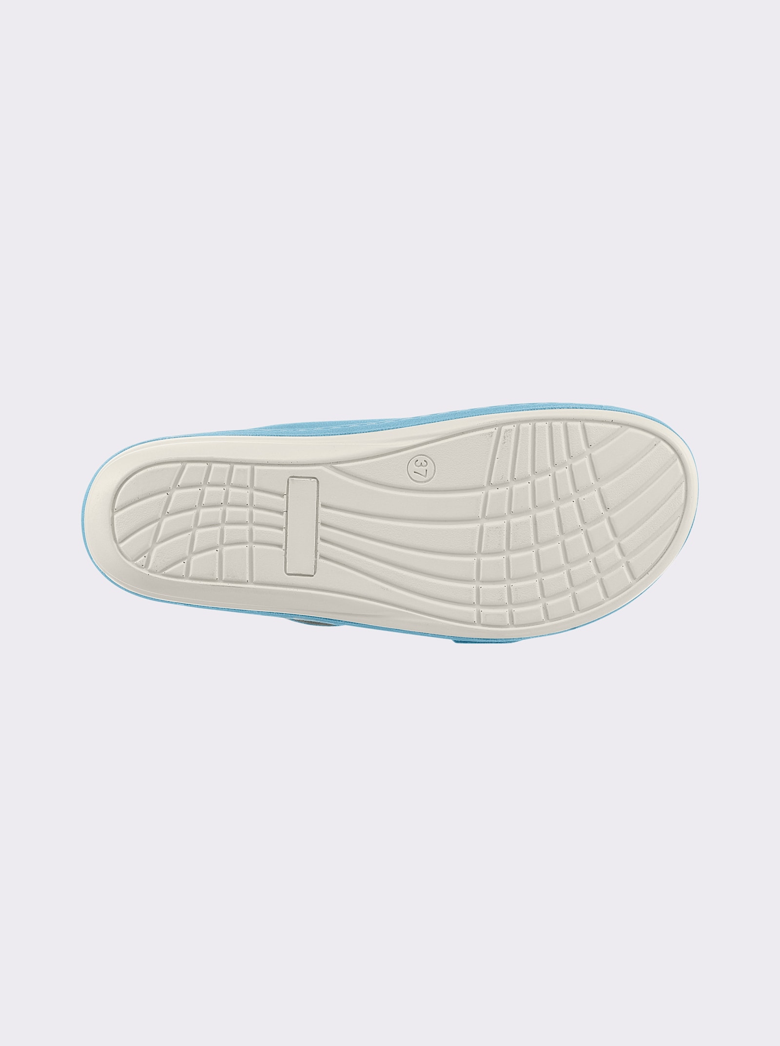 airsoft modern+ Pantolette aus Lederimitat - aqua
