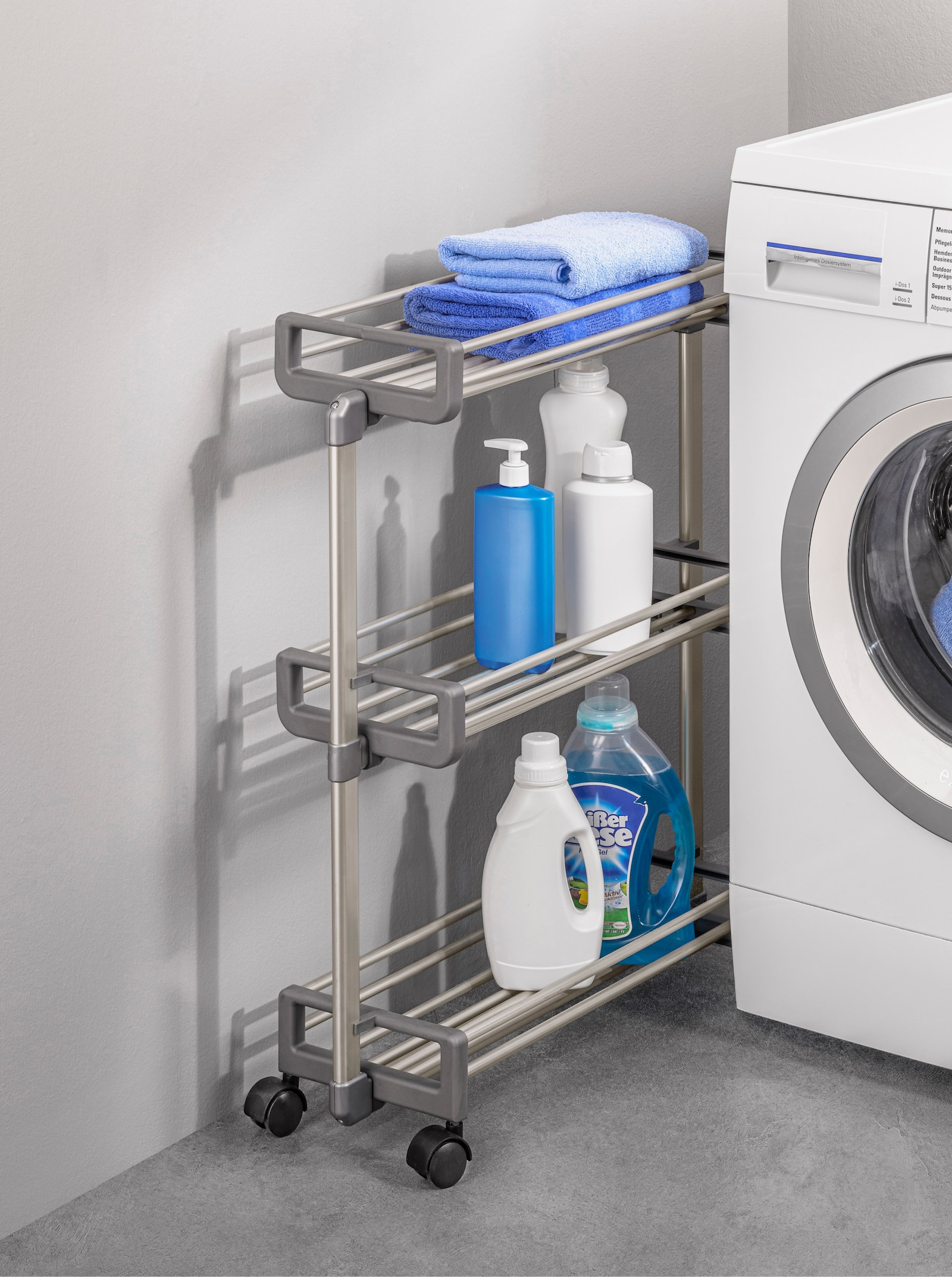 heine home Nischen-Rollenwagen - grau-silberfarben