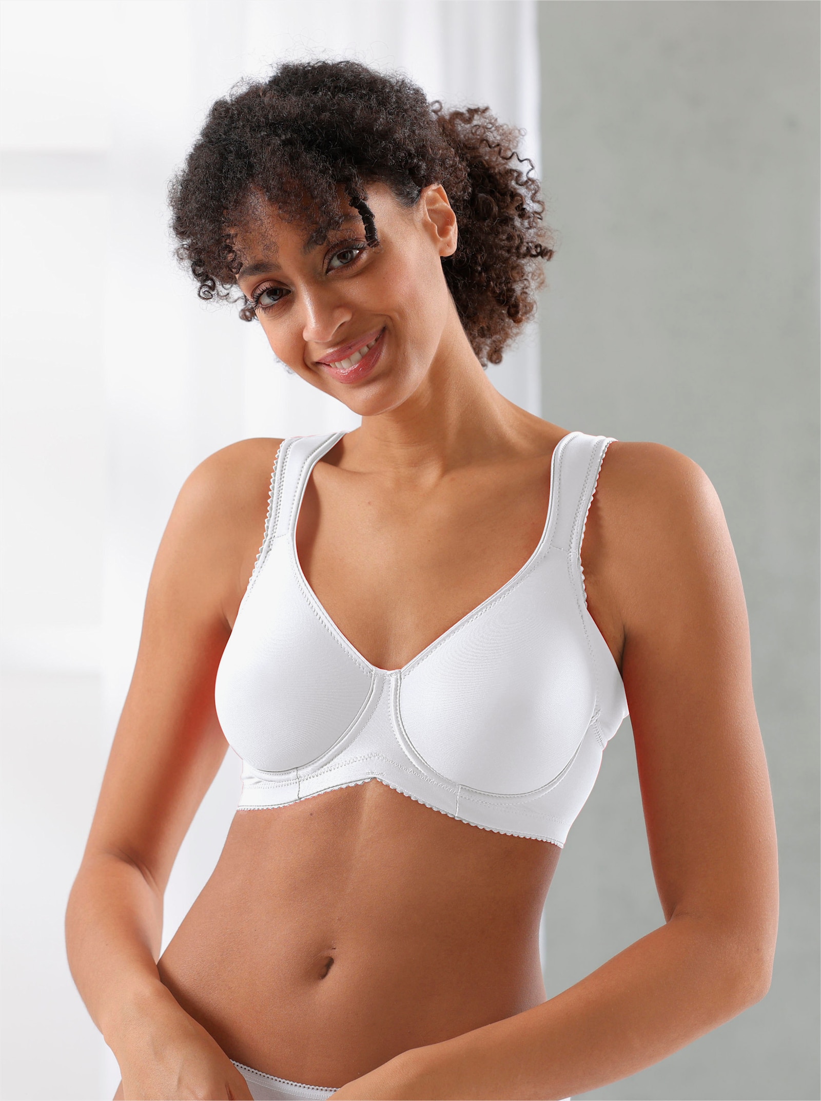 Miss Mary Entlastungs-BH mit Bügel mit wattierten Komfortträger - weiß