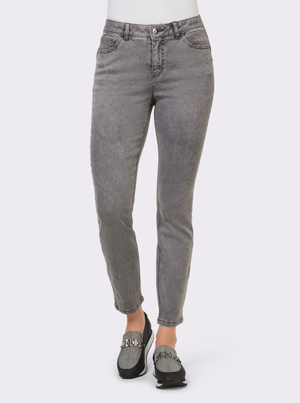 heine Push-up jeans - light grey-denim