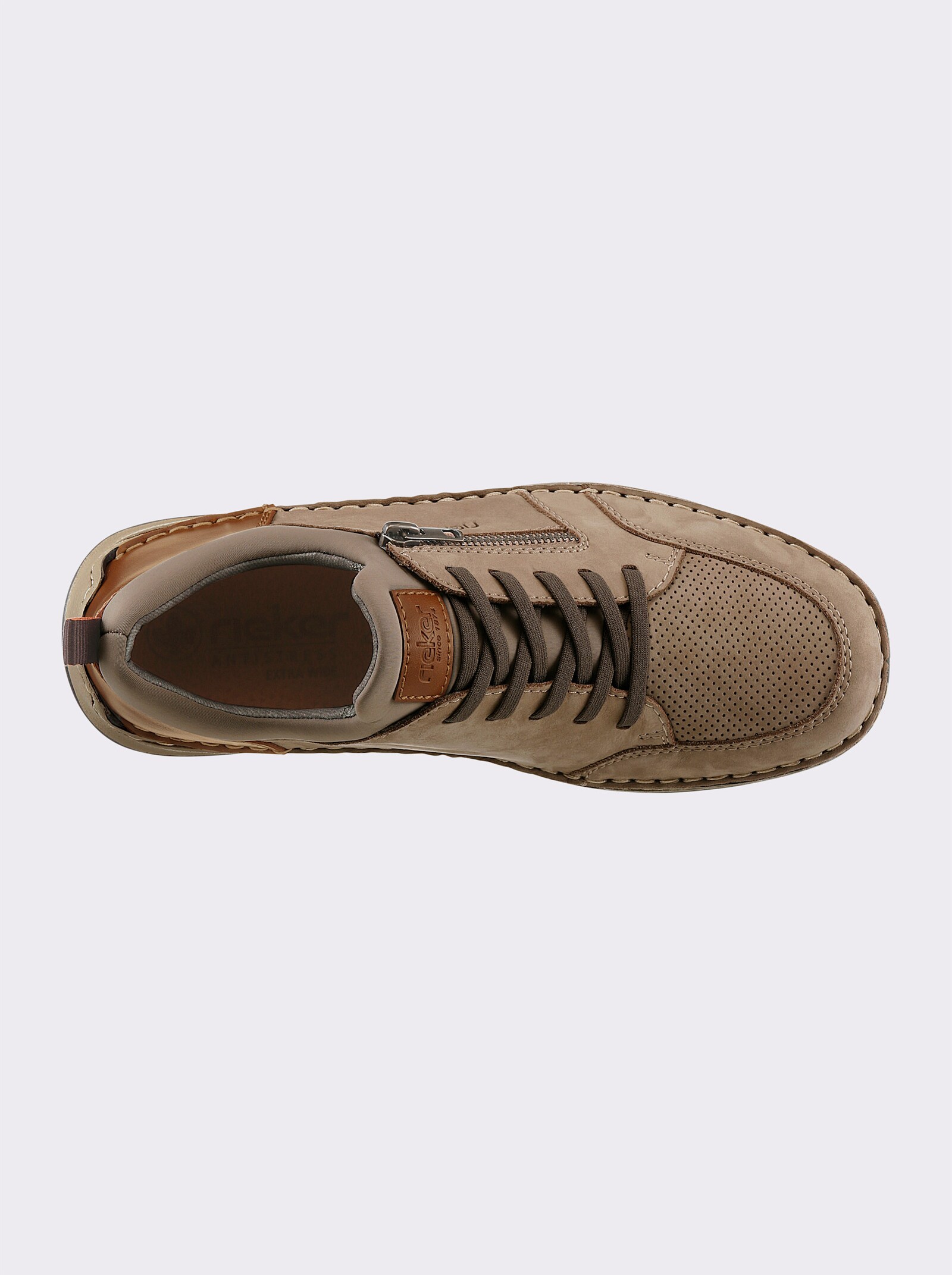 Rieker Slip-On Sneaker zum einfachen Reinschlüpfen - sand