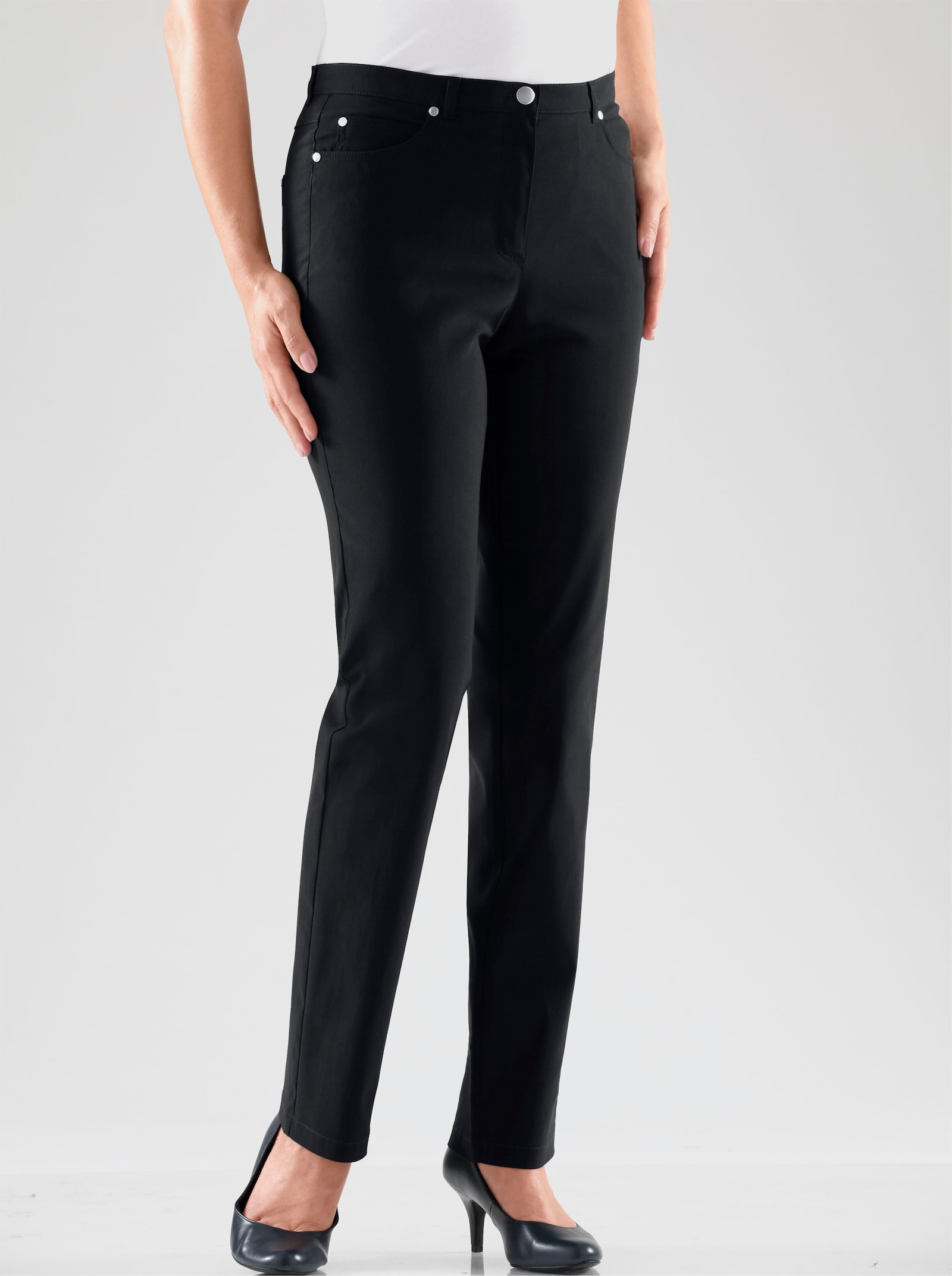 Stehmann Comfort line 5-Pocket-Hose in elastischer Qualität - marine