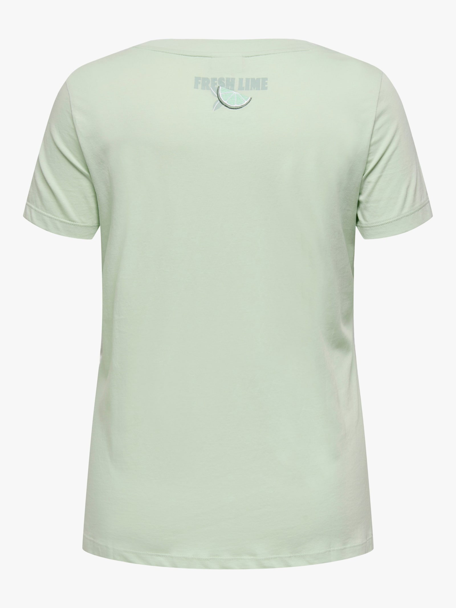 ONLY CARMAKOMA T-Shirt - green print:fresh me
