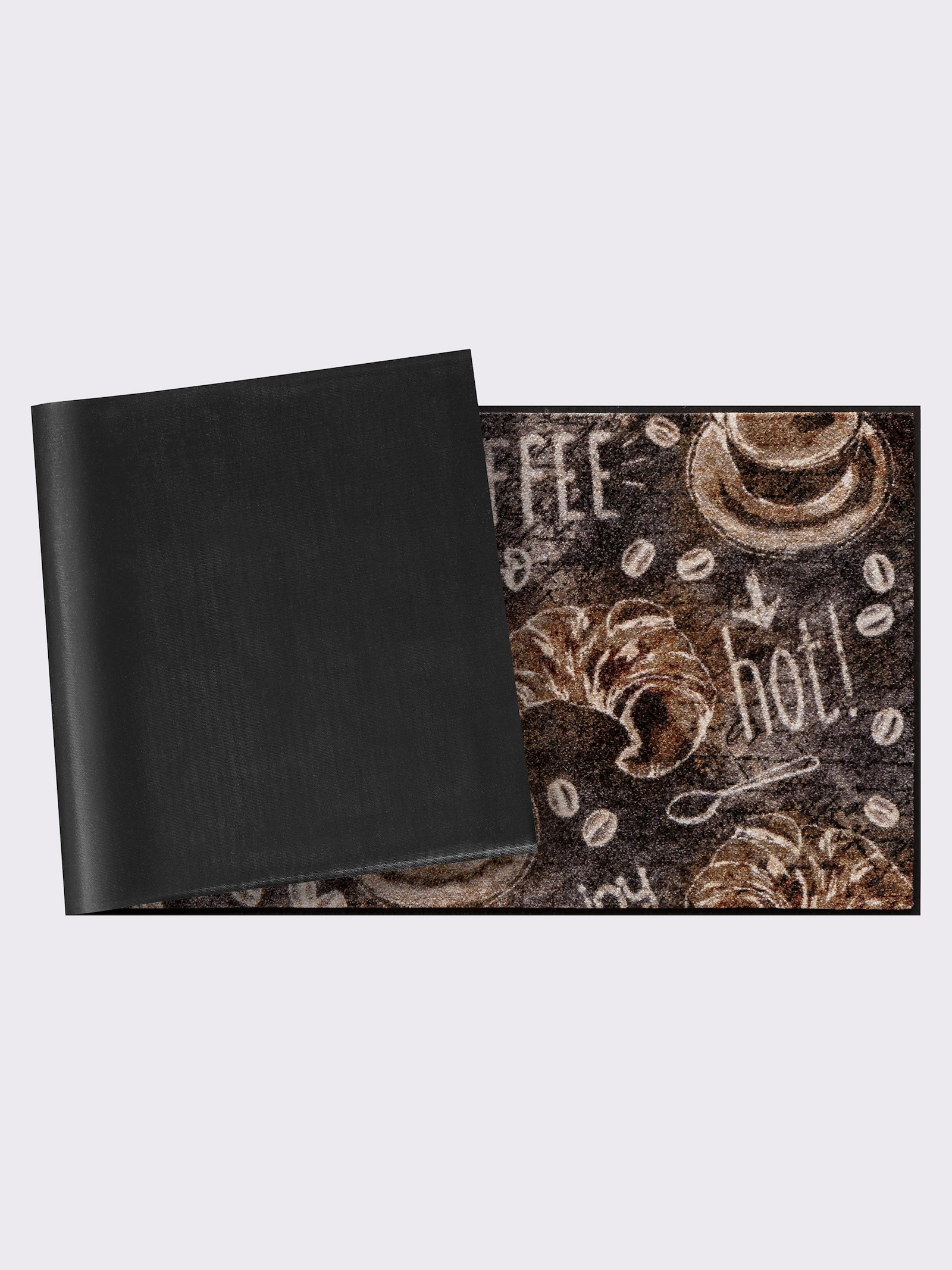 wash+dry by Kleen-Tex Fußmatte - grau-braun-bedruckt