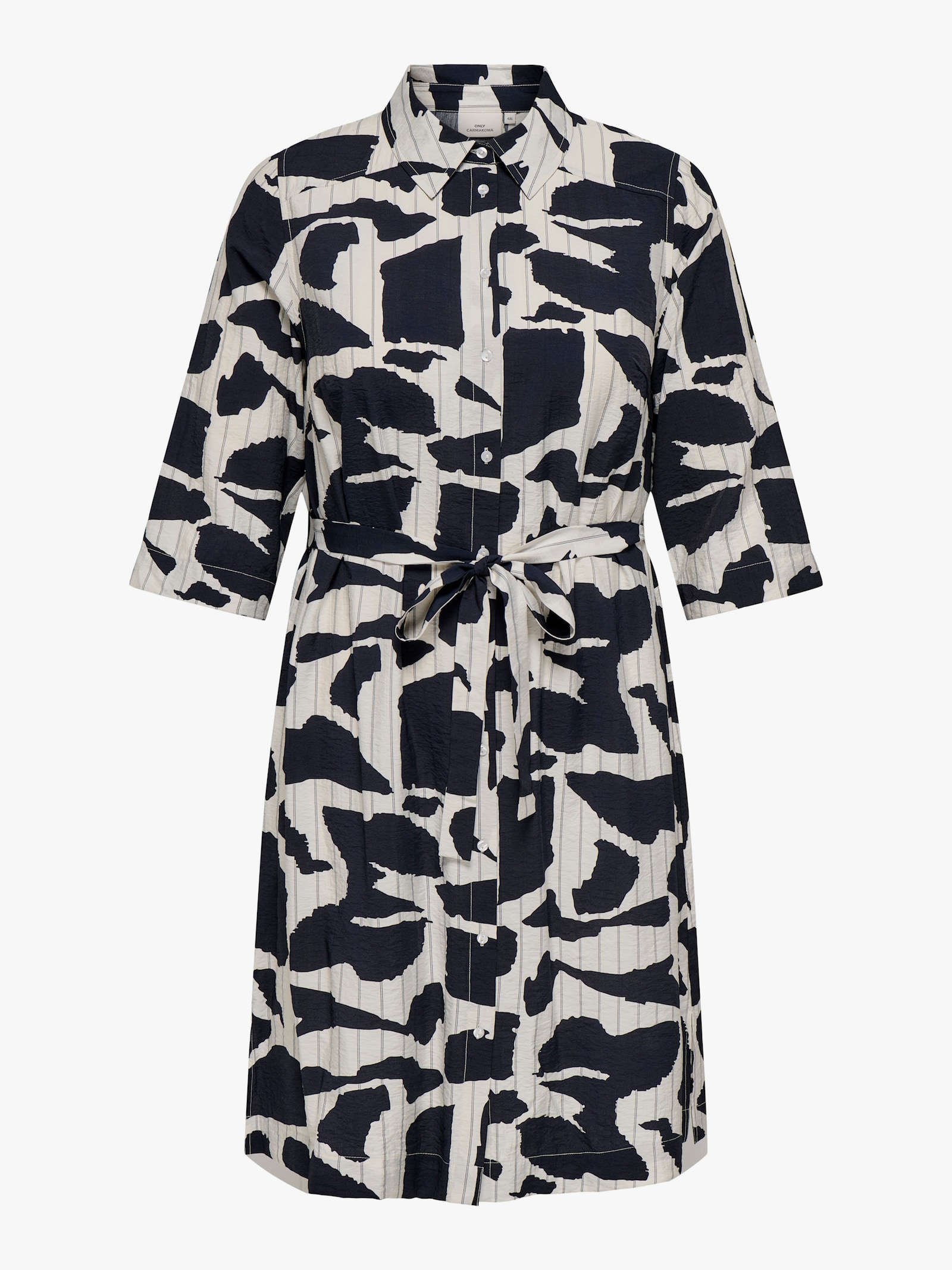 ONLY CARMAKOMA Sommerkleid - cloud dancer aop:graphic elements