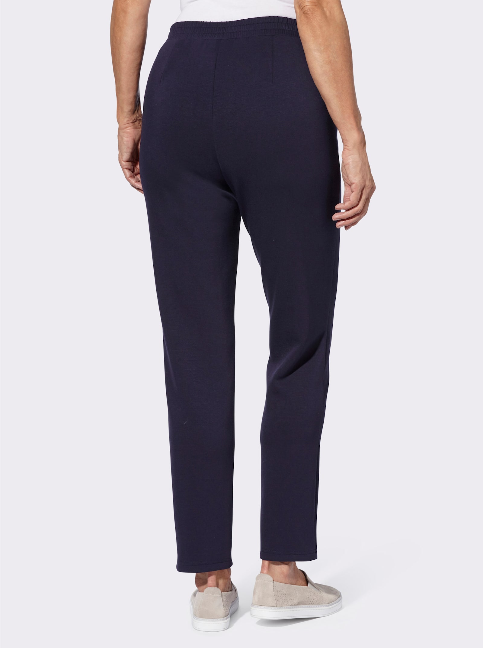 Schlupfhose mit Biesen - marine