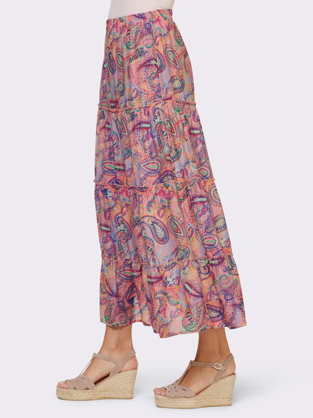 heine Rok met print - flamingo/pink bedrukt