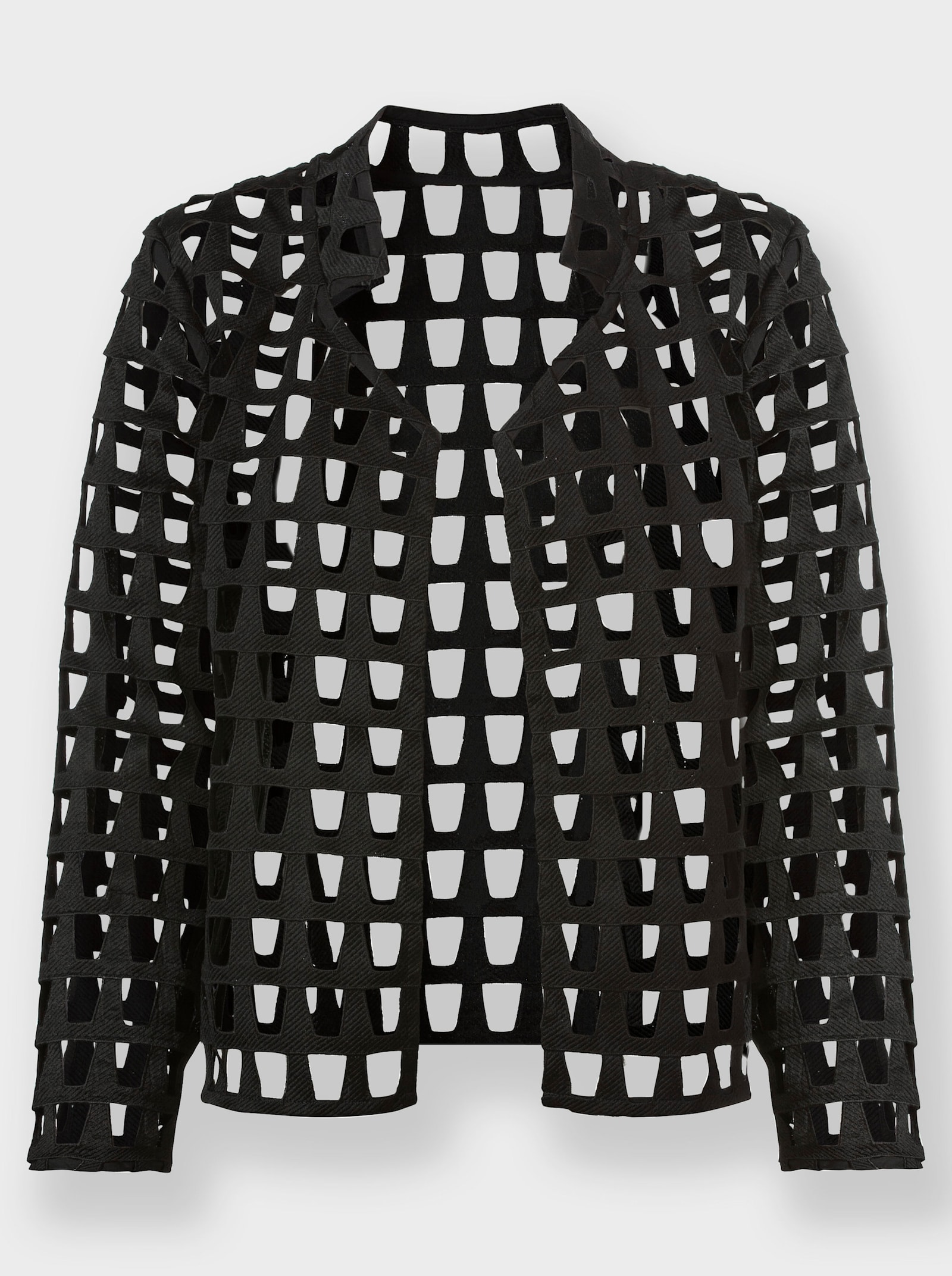 heine Blazer chemisier avec motif ajouré - noir à motifs