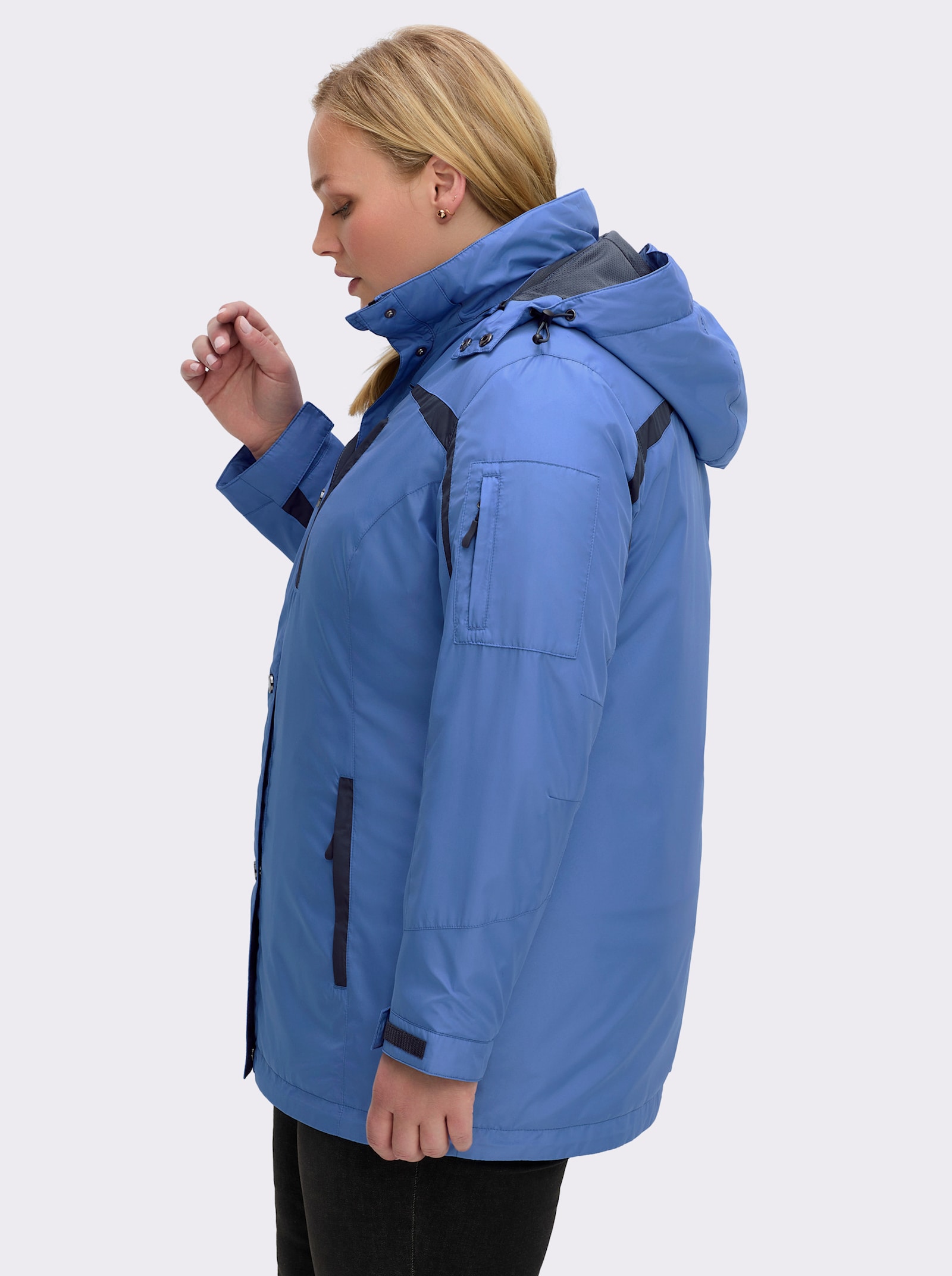 Funktionsjacke wind- und wasserabweisend - mittelblau