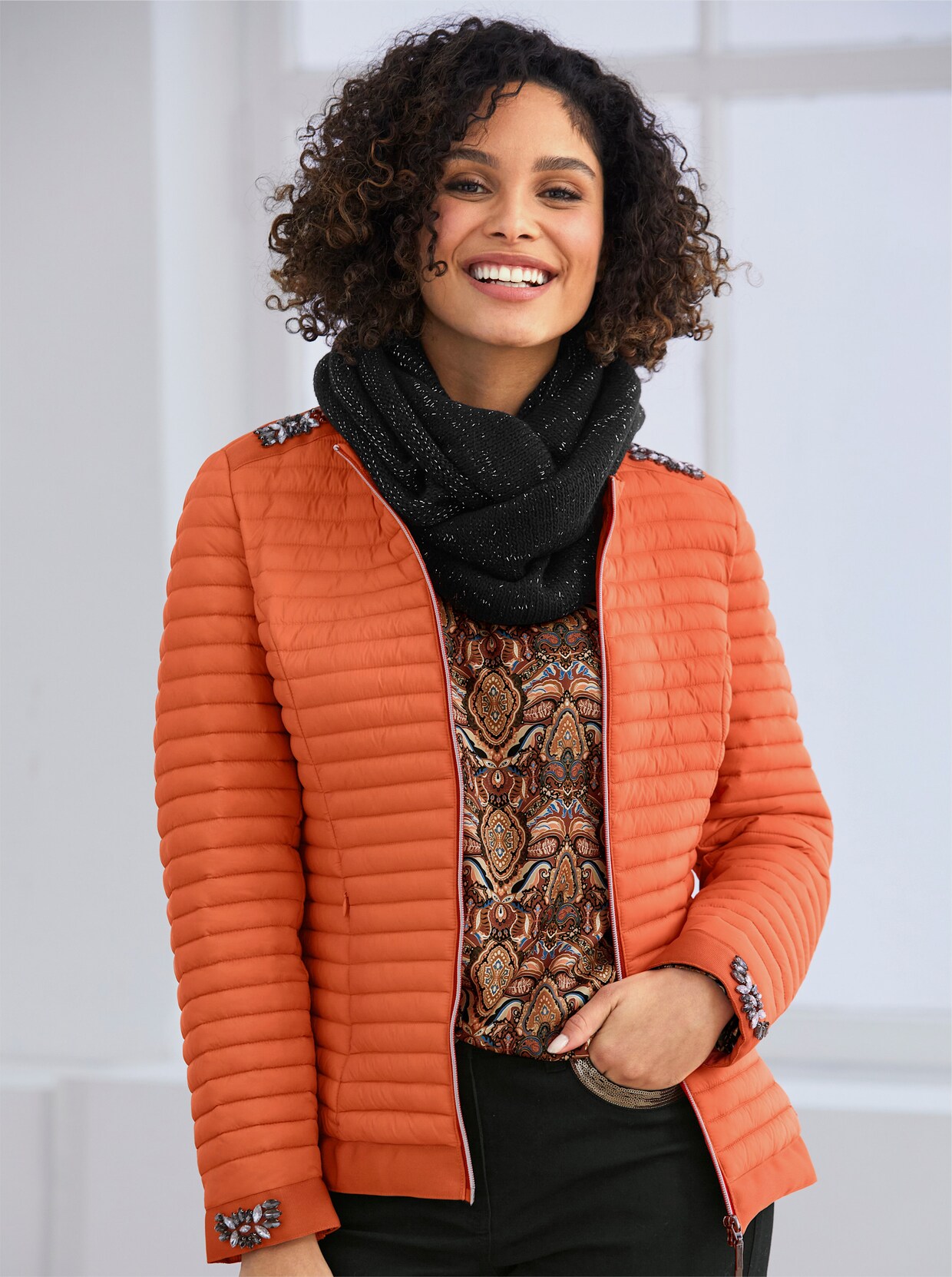 heine Steppjacke - mandarine