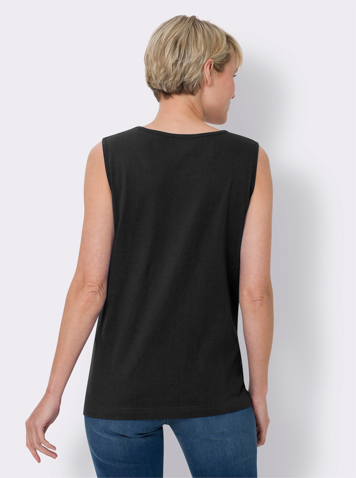 Shirttop - zwart