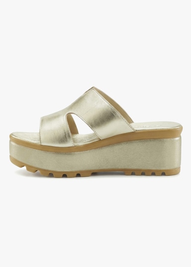 LASCANA Pantolette - goldfarben