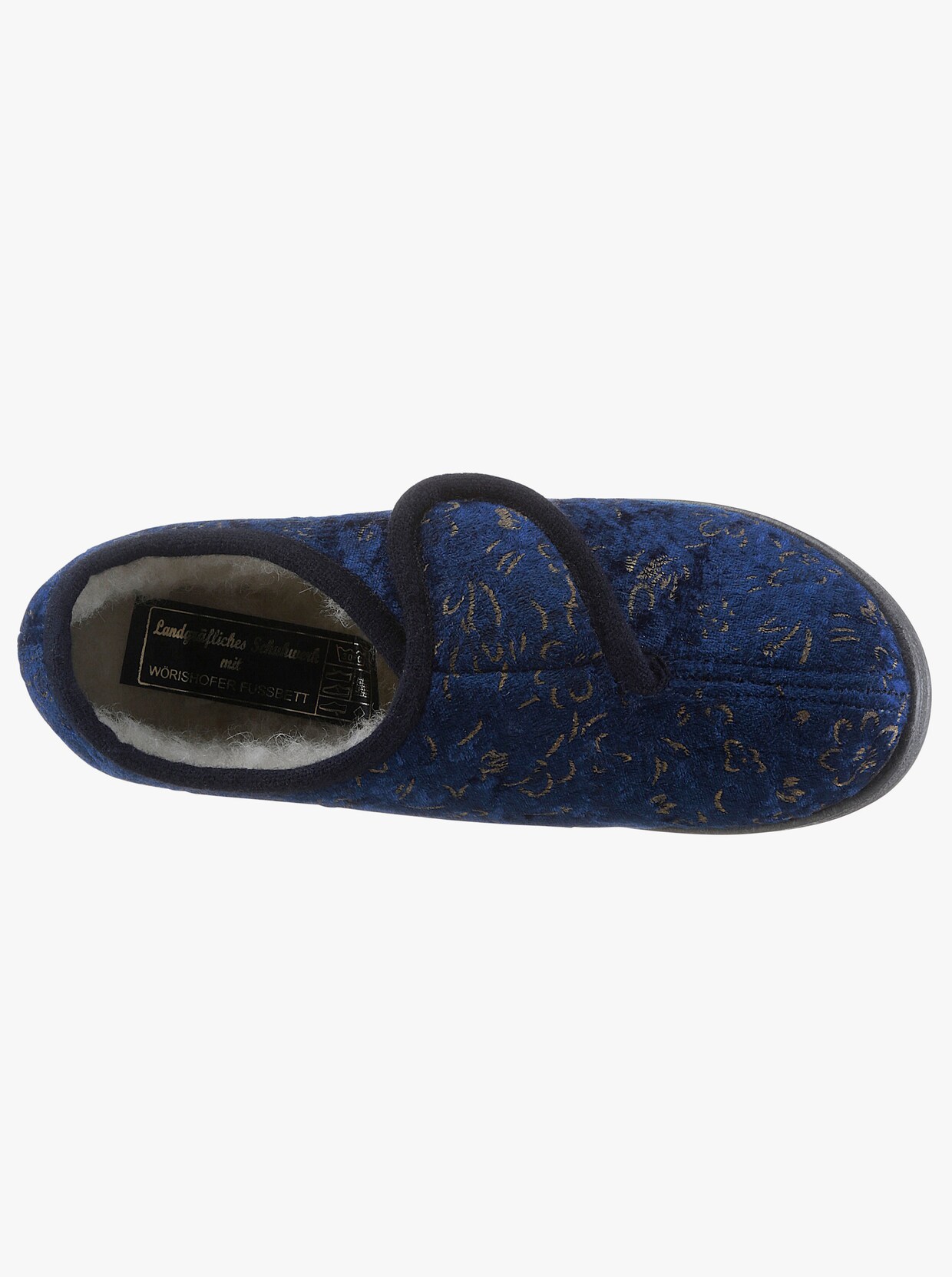 Landgraf Domácí obuv - námořnická modrá-vzor
