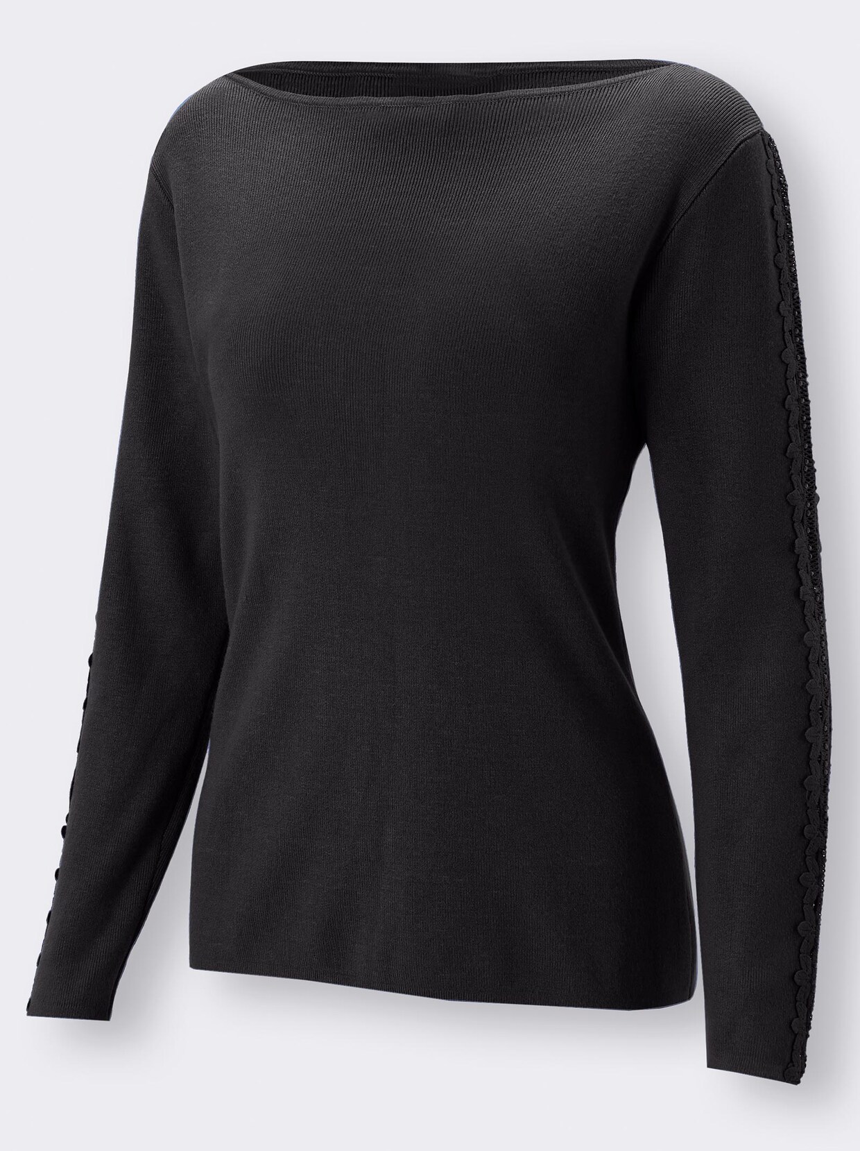 Strickpullover - schwarz