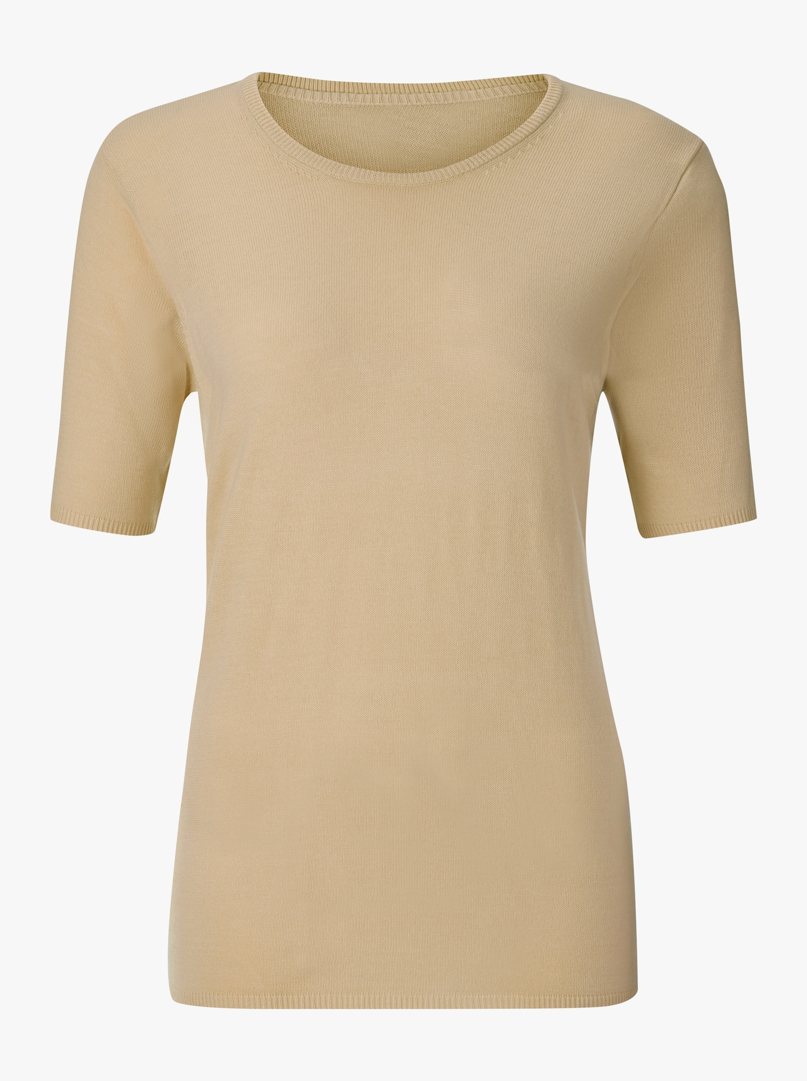 Twin-Set mit gerippten Abschlüssen - nugat