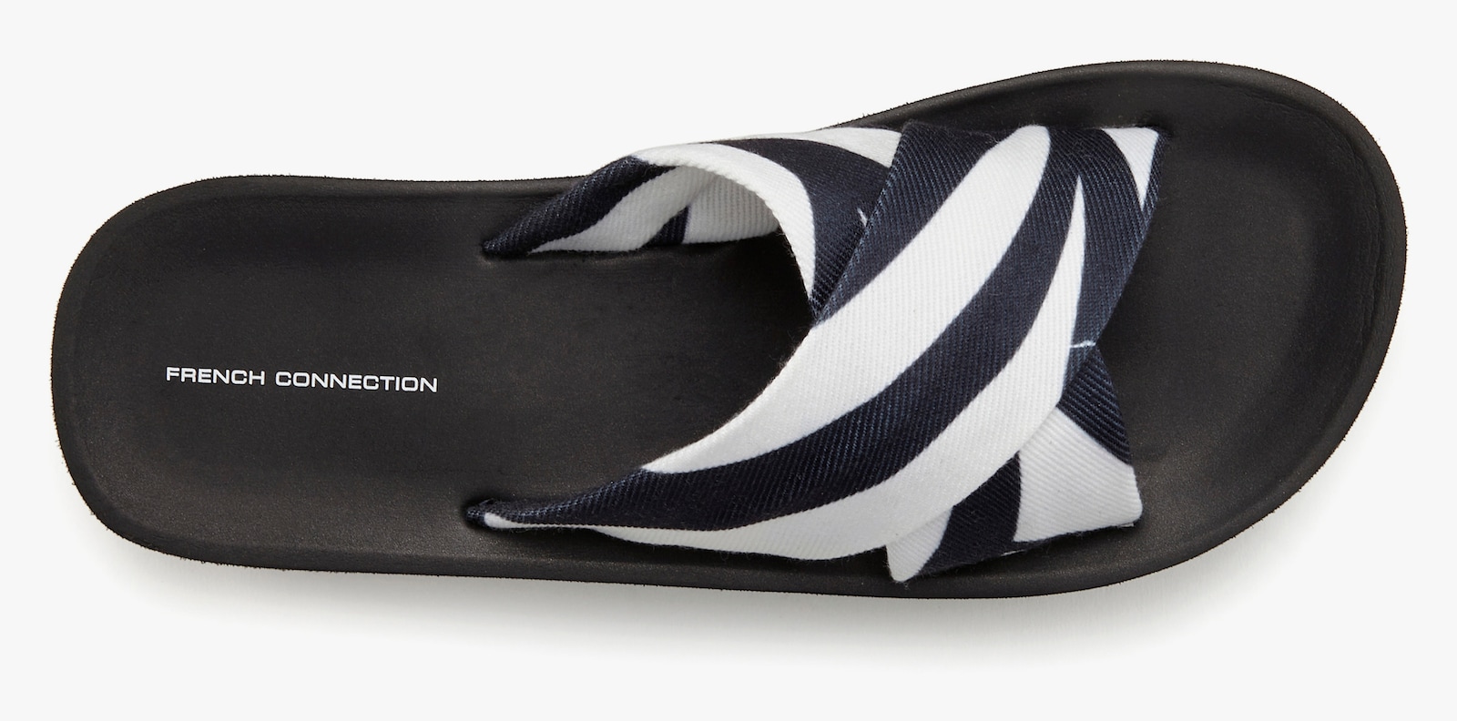 French Connection Pantolette - schwarz/weiß