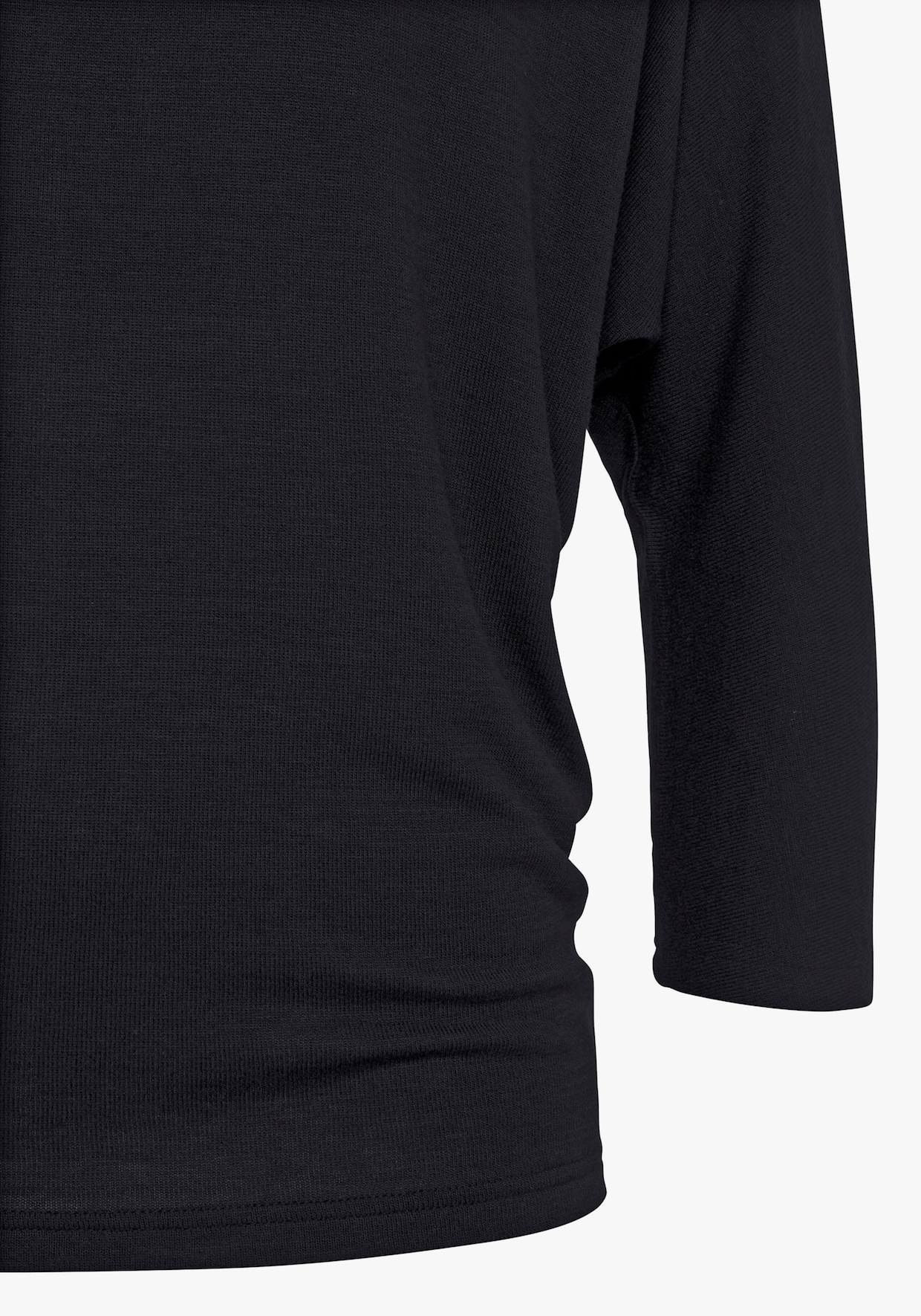 LASCANA Shirt met 3/4-mouw - zwart