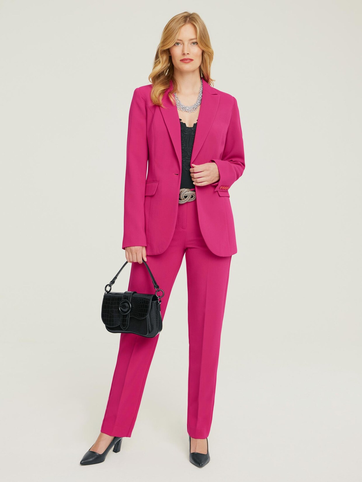 Ashley Brooke Blazer - fuchsia