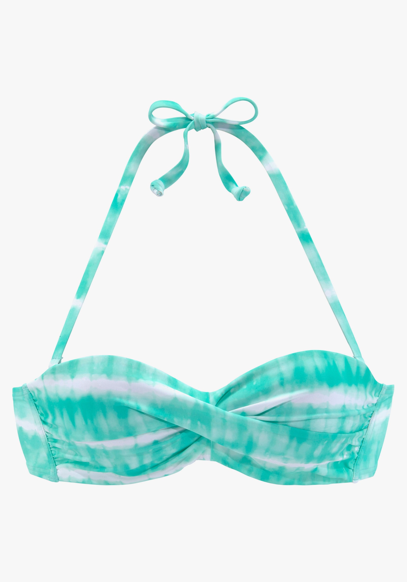 s.Oliver Bügel-Bikini-Top - türkis-weiß